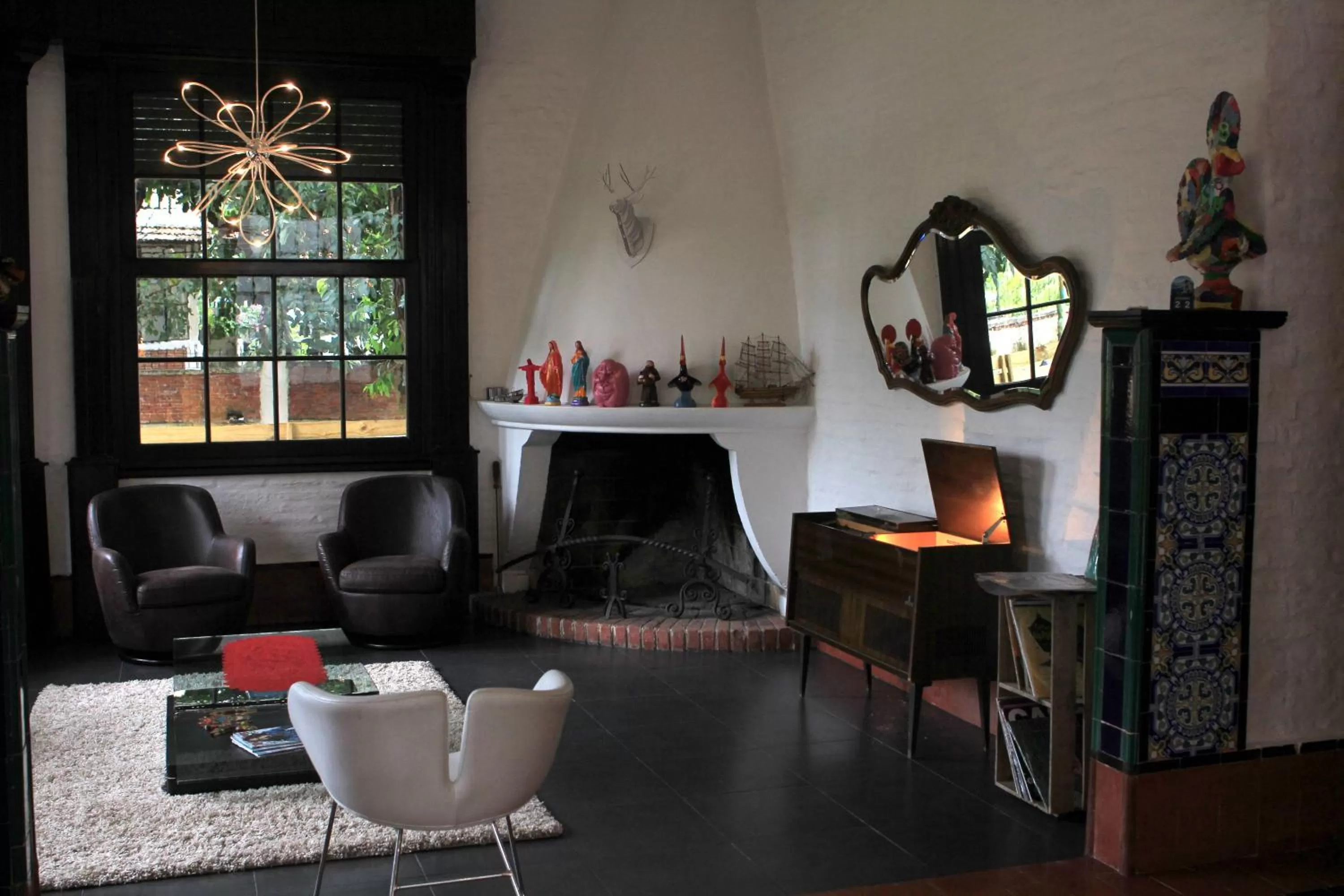 Lobby or reception in Santoral Restaurante y Posada Pet Friendly