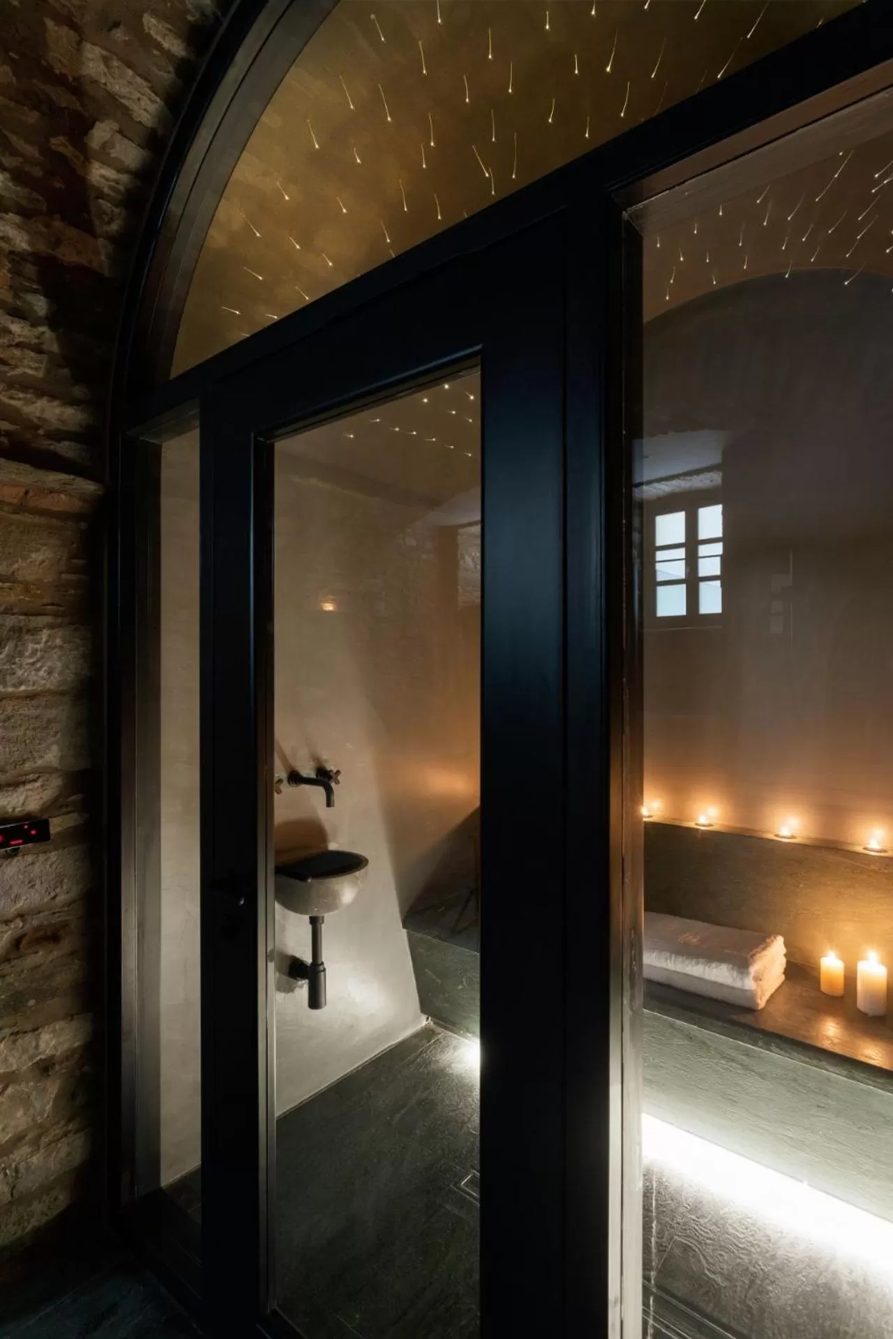 Steam room in Castro Hotel Syros