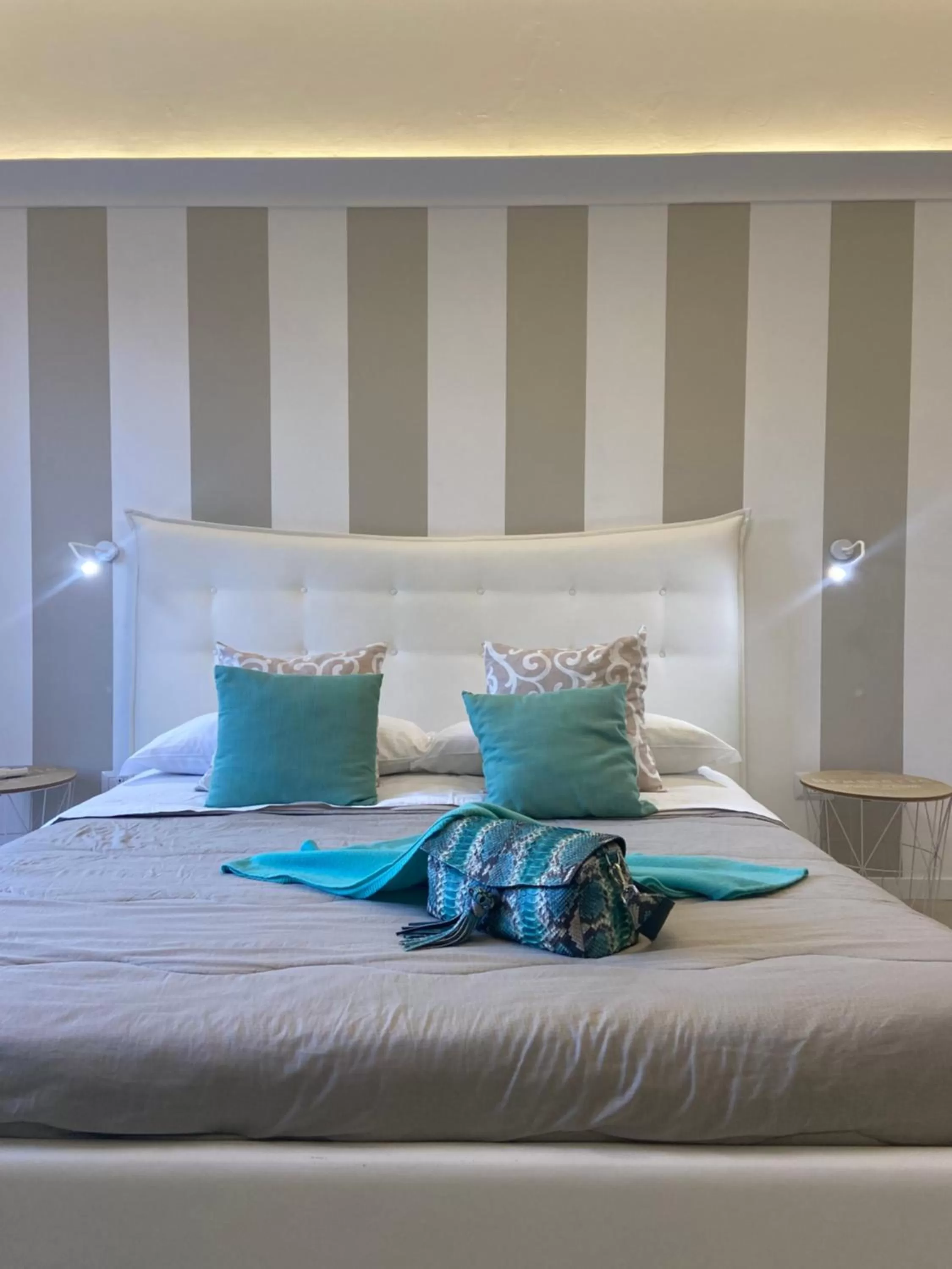 Bed in Lemon Rooms Sorrento