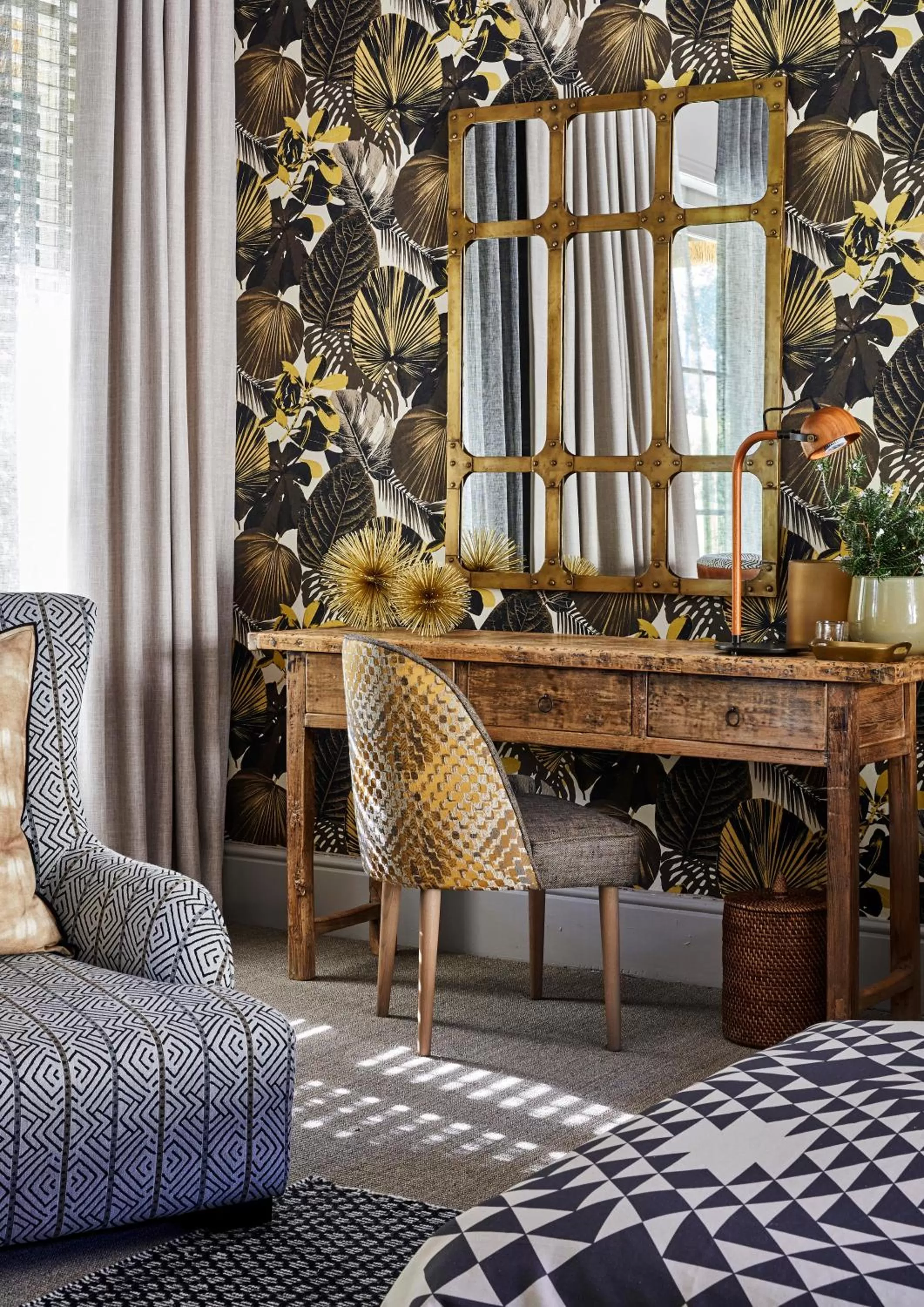 Decorative detail in The Thatch House Boutique Hotel, Hermanus