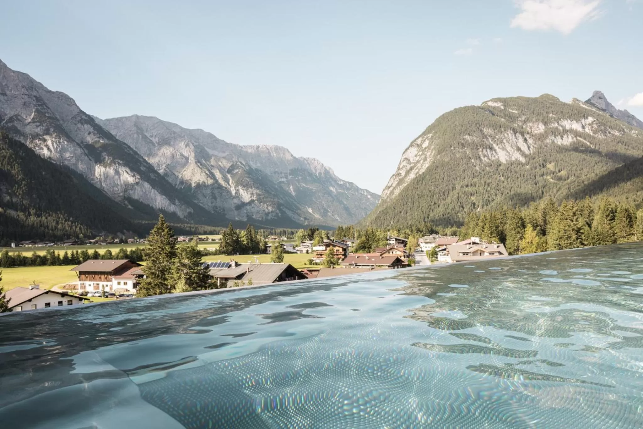 Pool view in Hotel Kristall