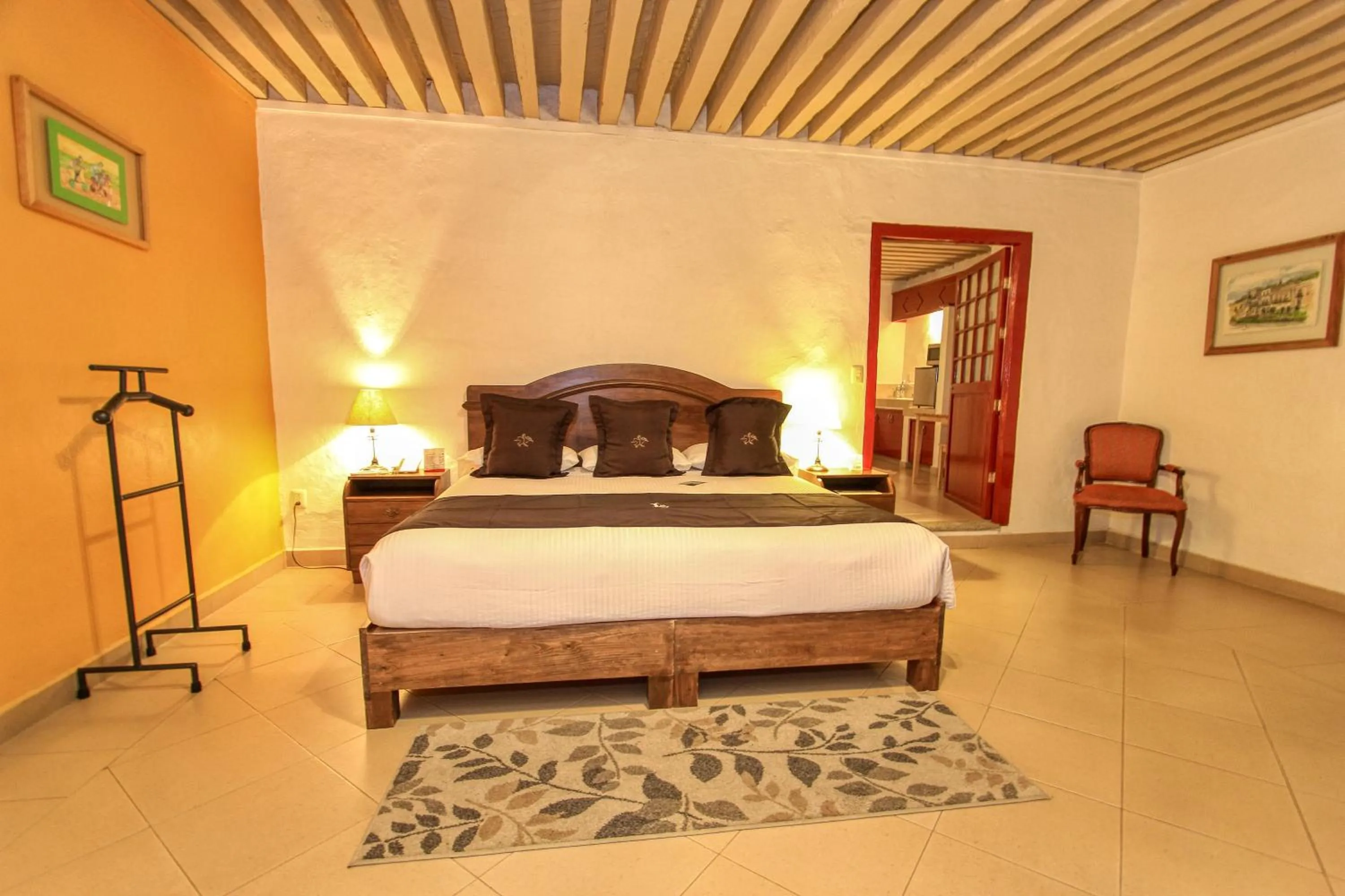 Decorative detail, Bed in La Casona de Don Lucas