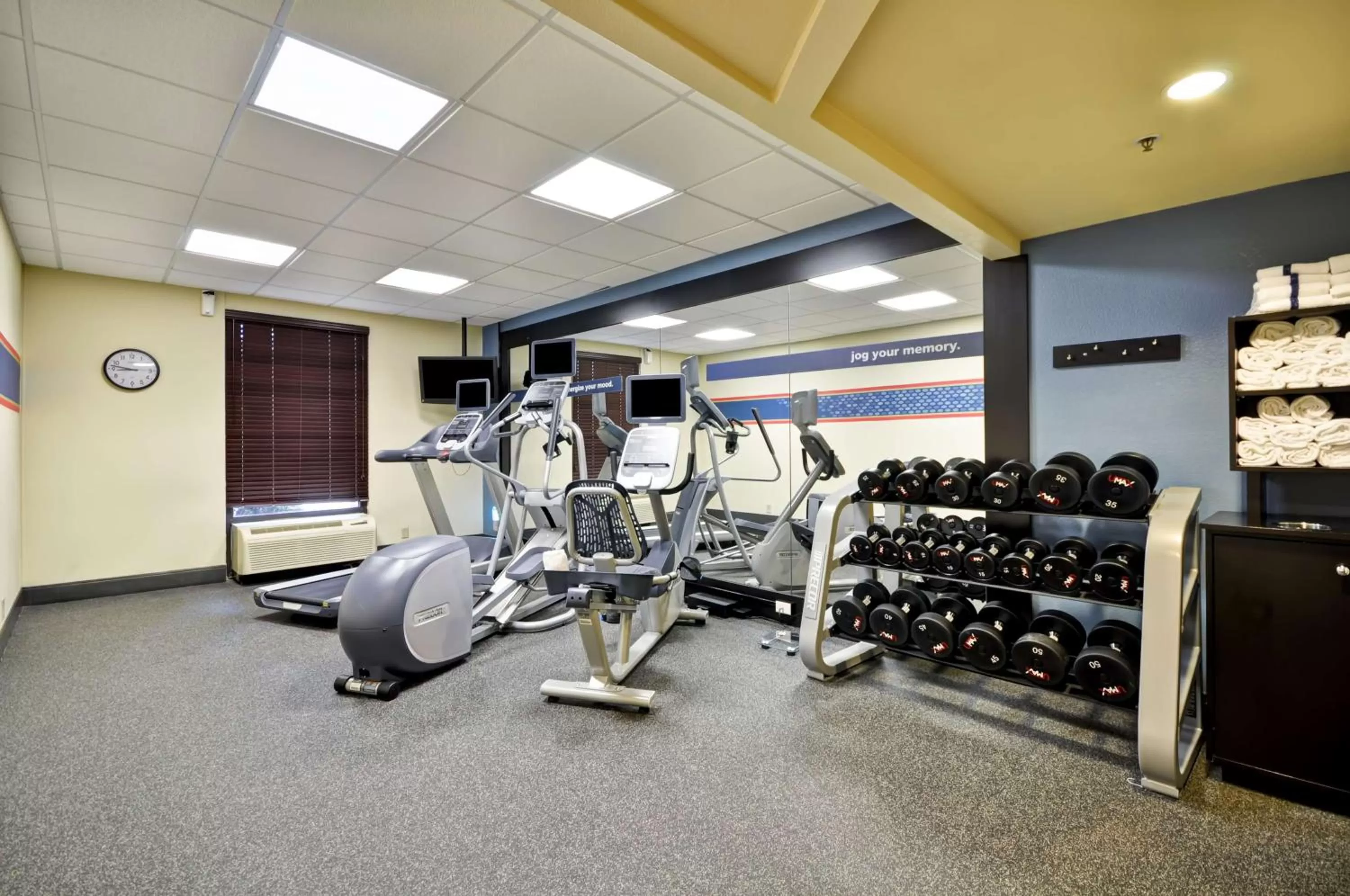 Fitness centre/facilities in Hampton Inn Overland Park