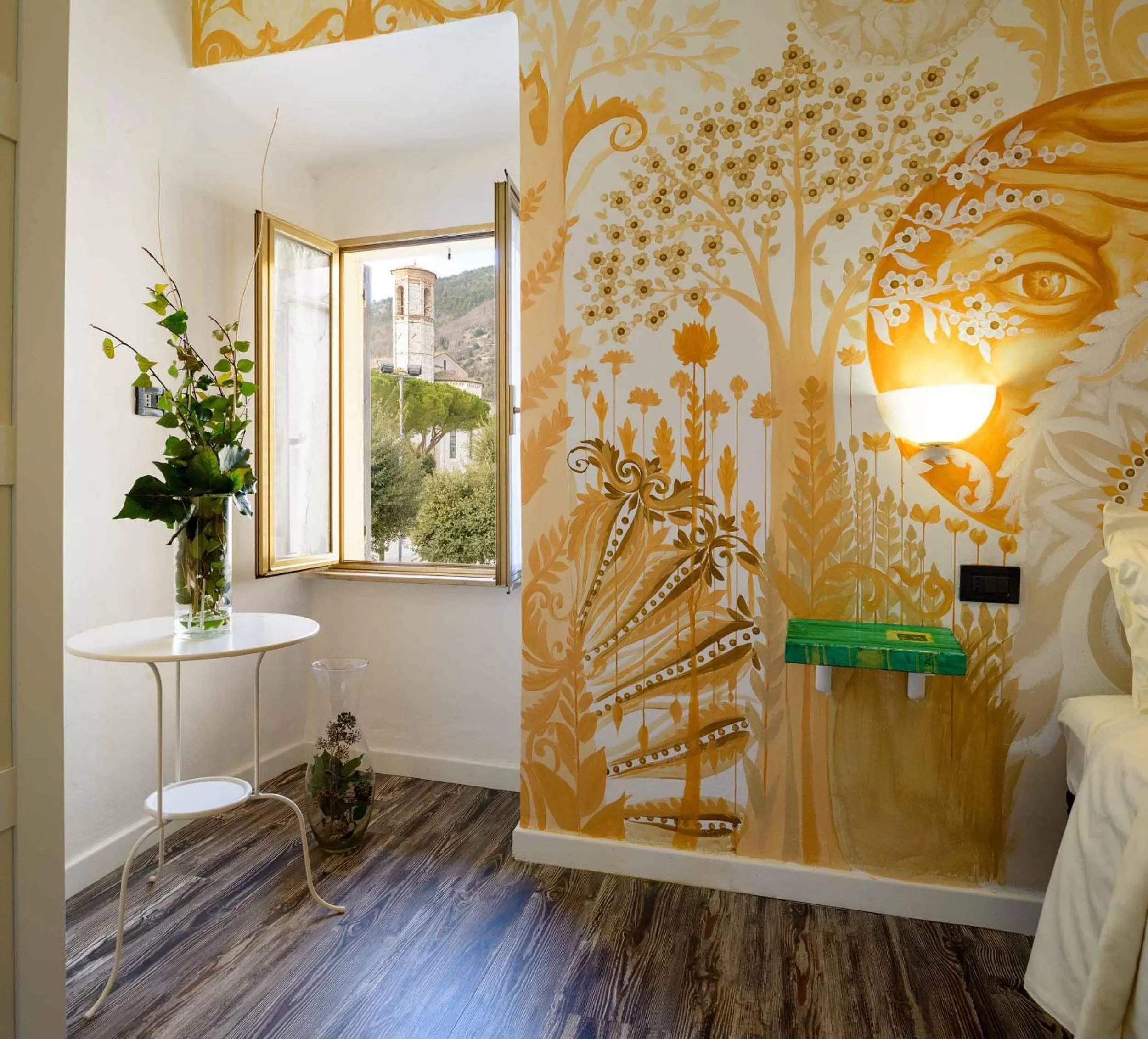 Decorative detail, Bathroom in Hotel San Francesco e il lupo