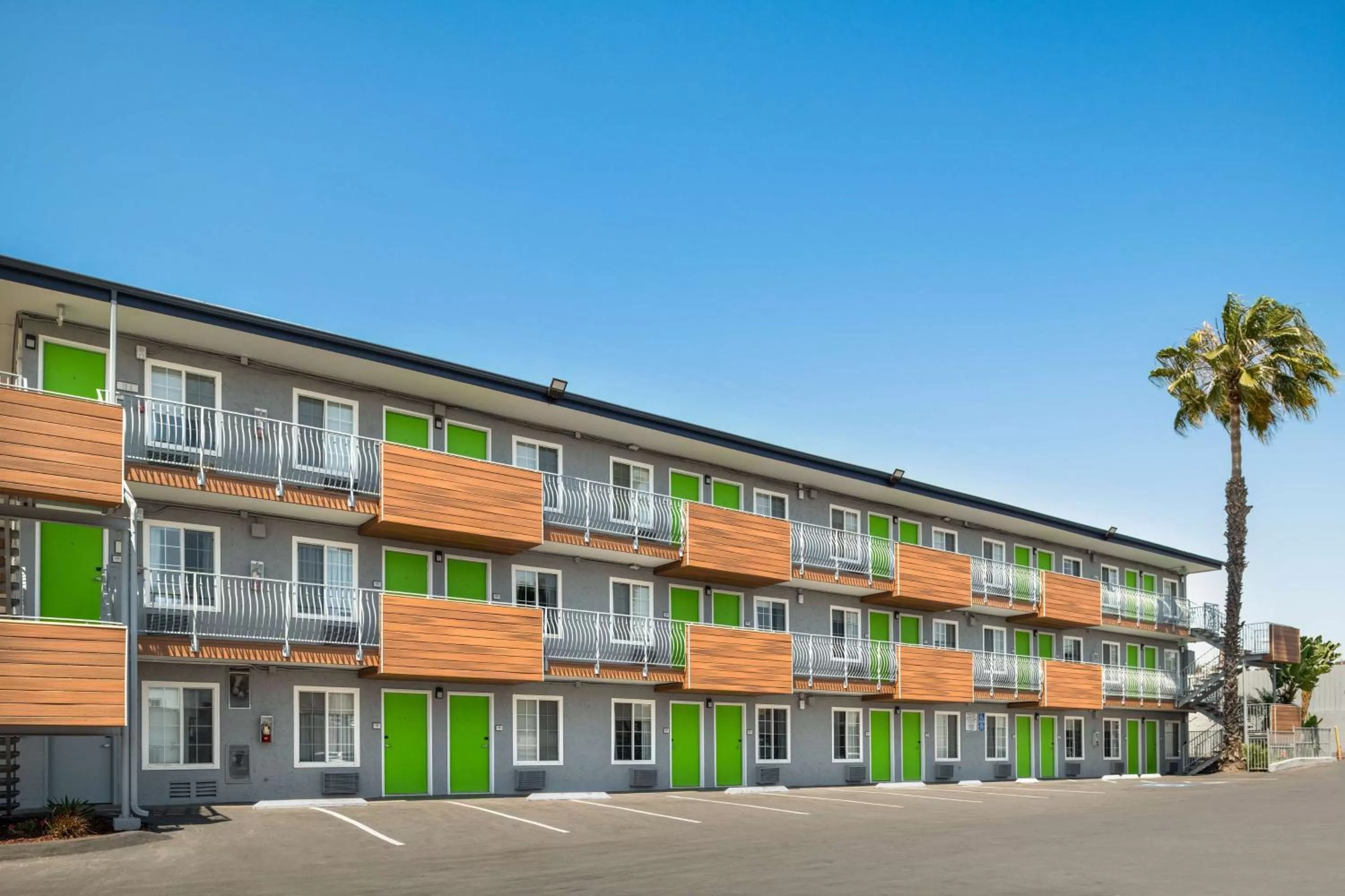 Property building in SureStay Hotel by Best Western San Diego Pacific Beach