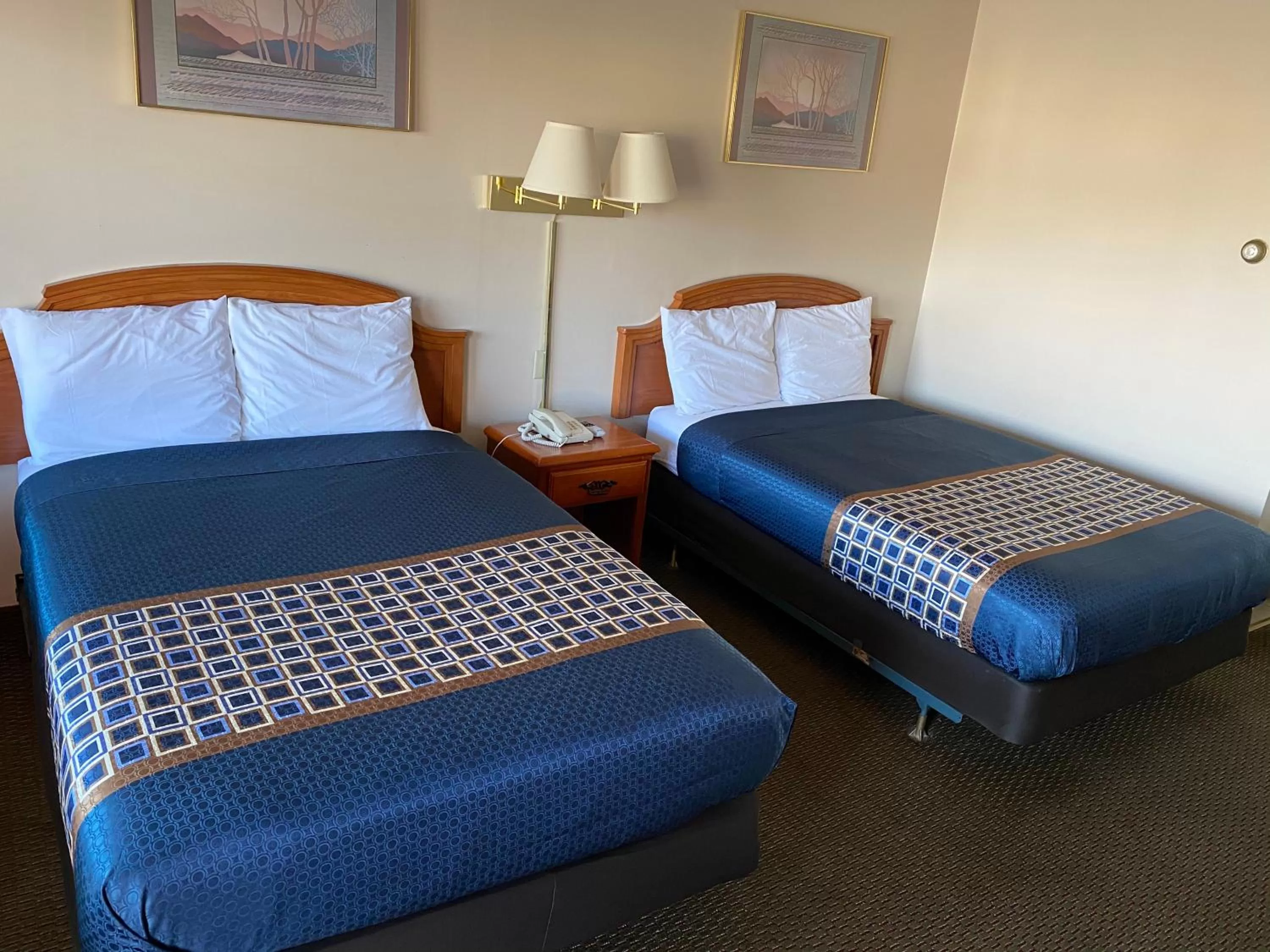 Bed in Parkview Motel