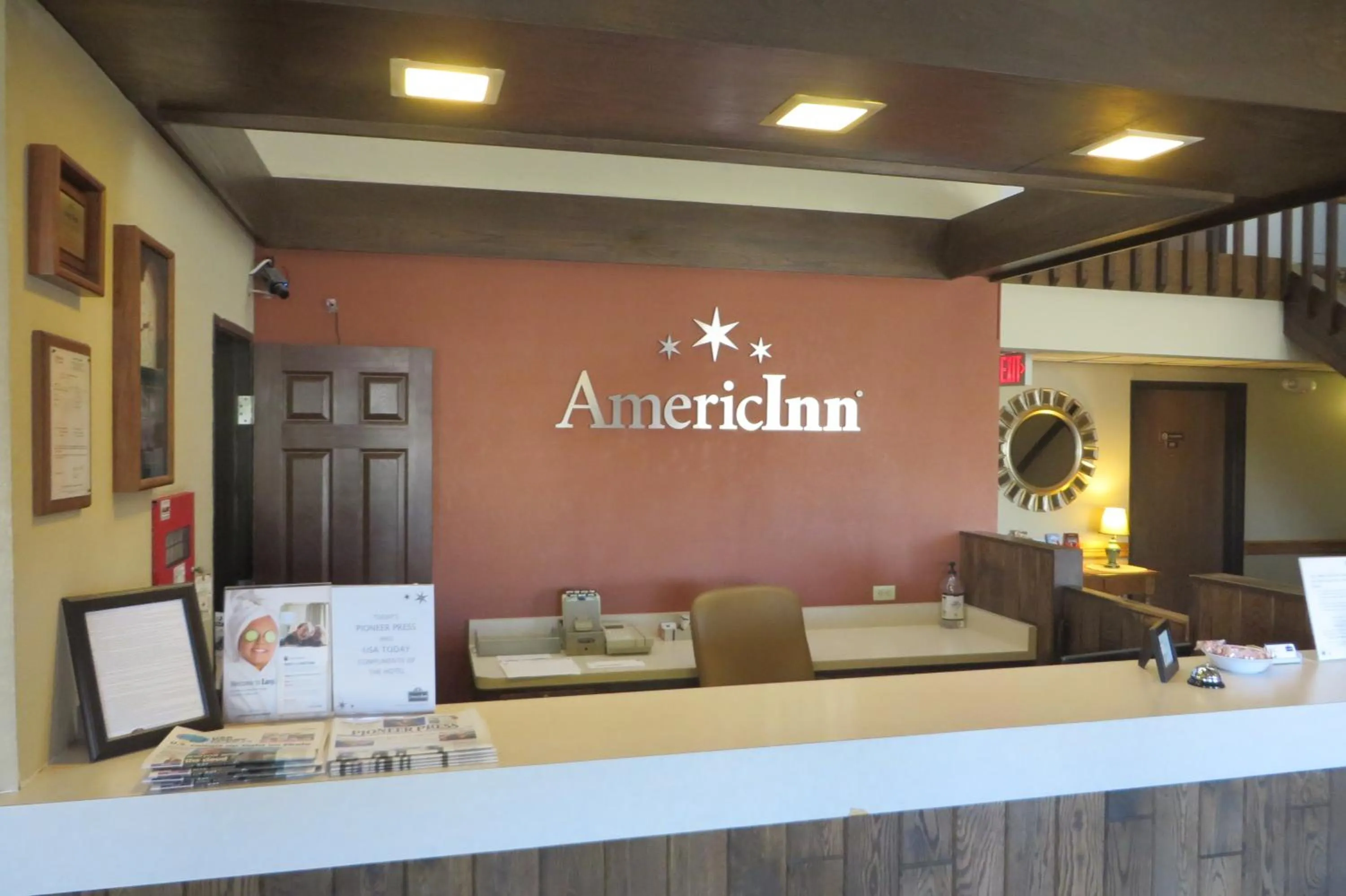 Lobby or reception in AmericInn by Wyndham Forest Lake