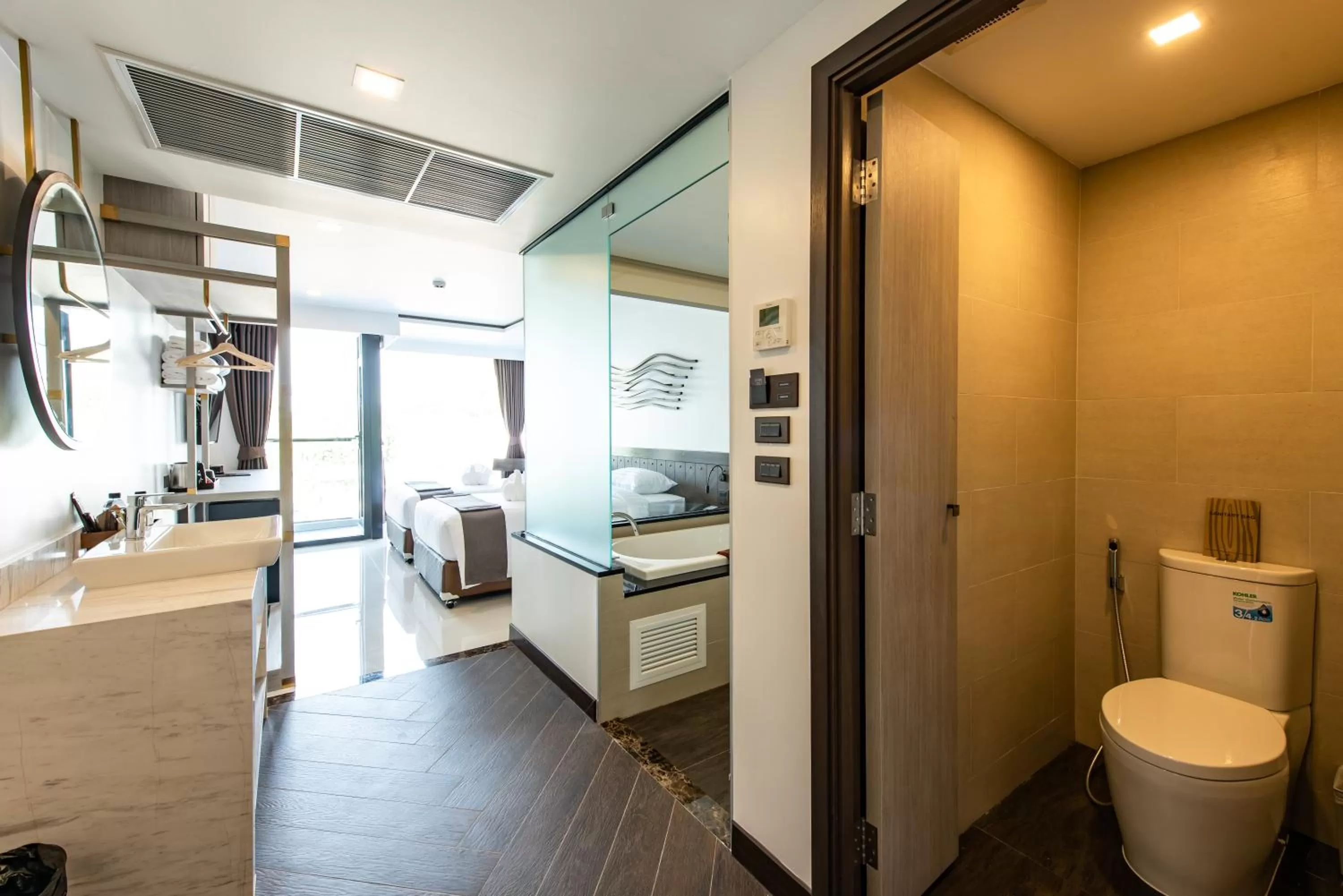 Bathroom in Blackwoods Hotel Pattaya - SHA Extra Plus