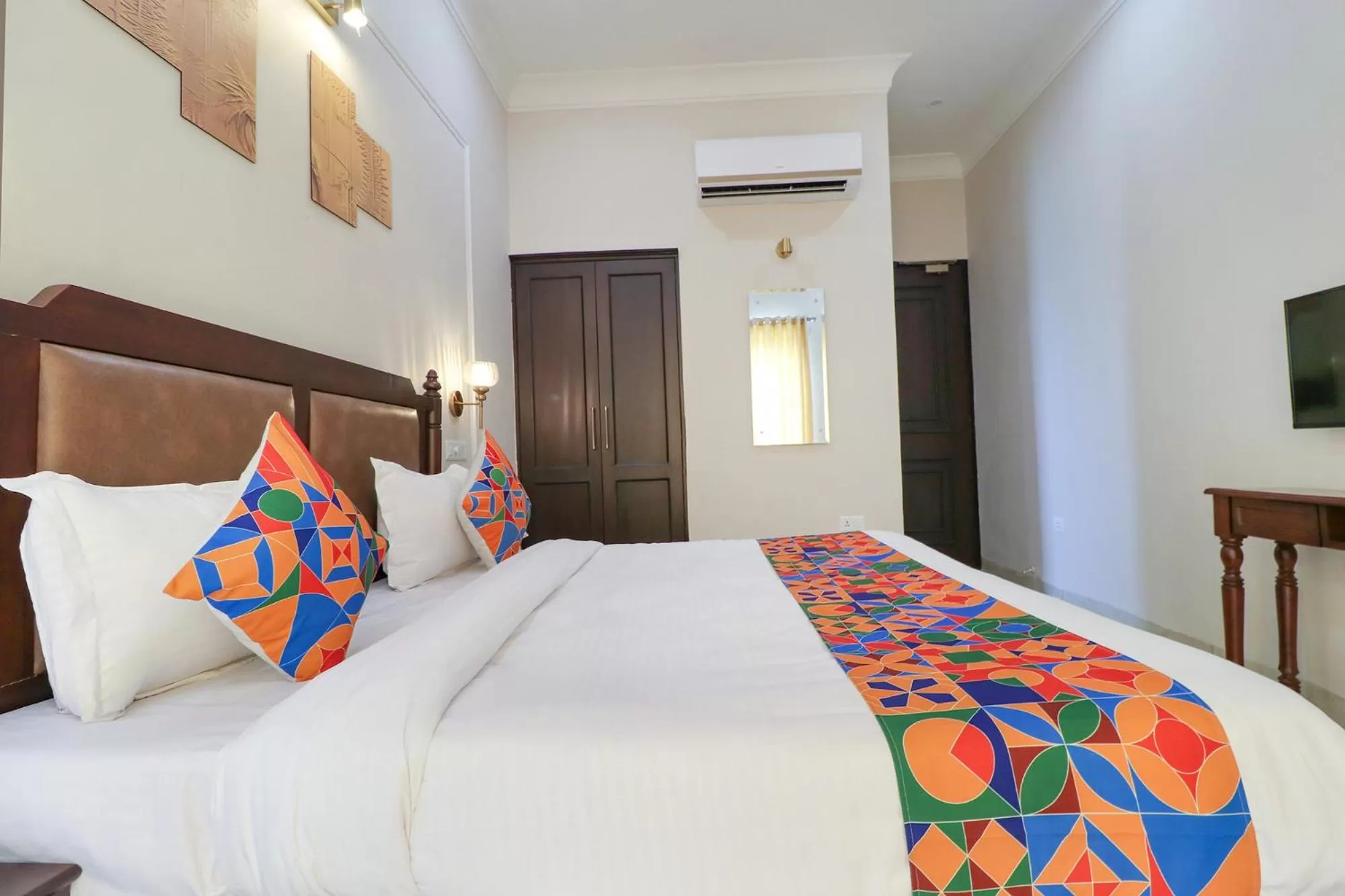 Bed in FabHotel K9 Villa