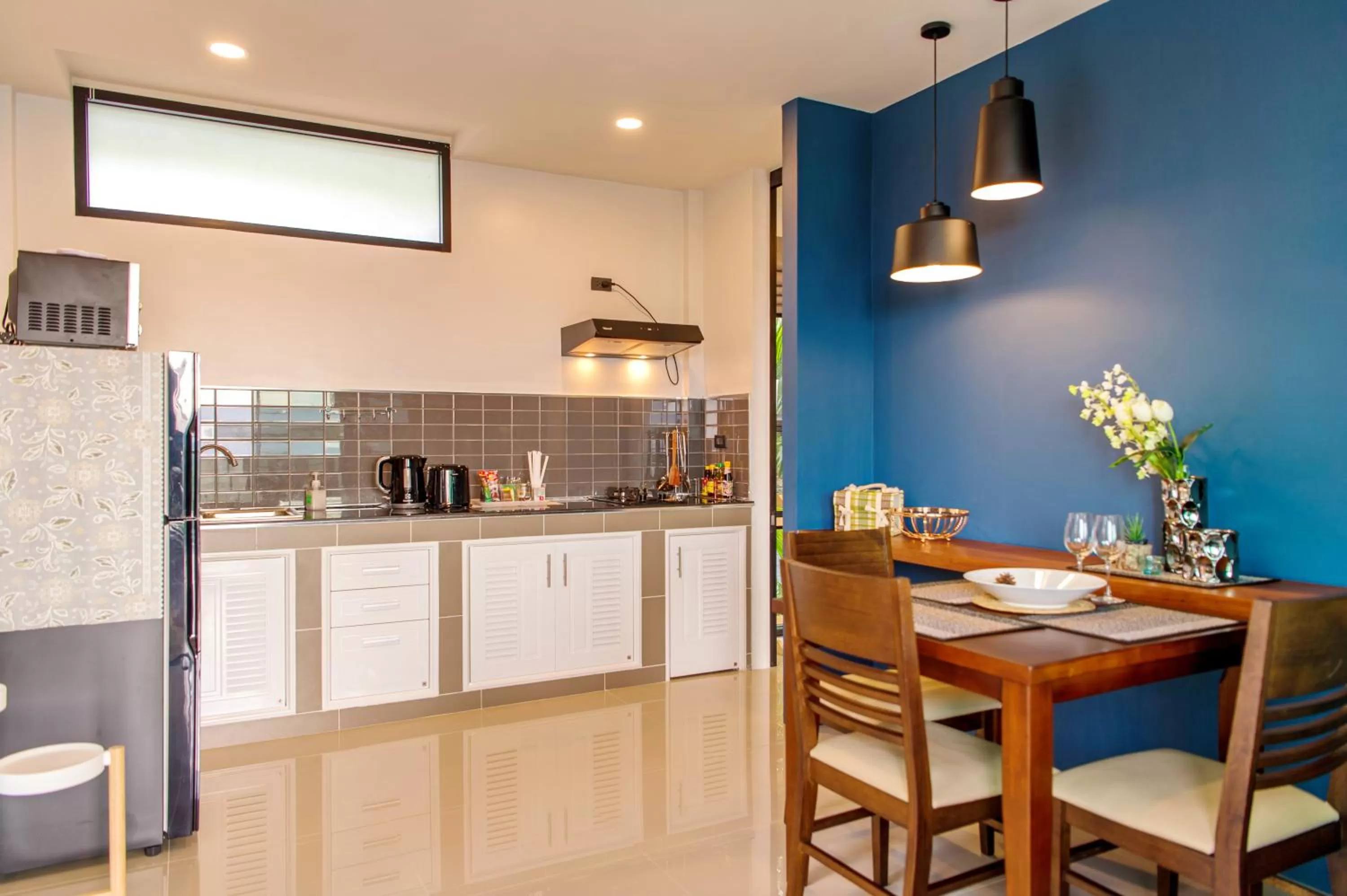 Kitchen or kitchenette in Ao Luek Panoramic Pool-SHA Plus