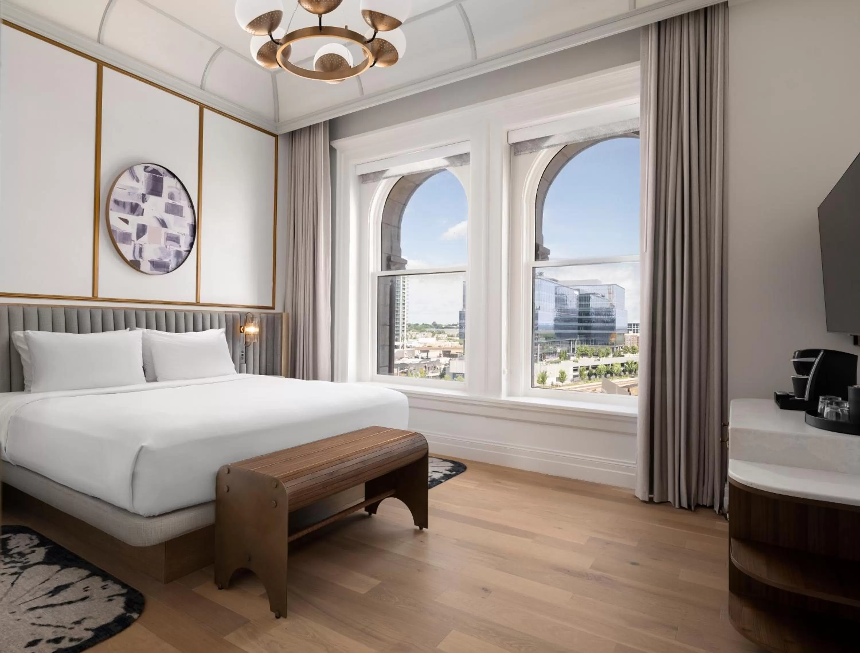 Bedroom, Bed in The Union Station Nashville Yards, Autograph Collection