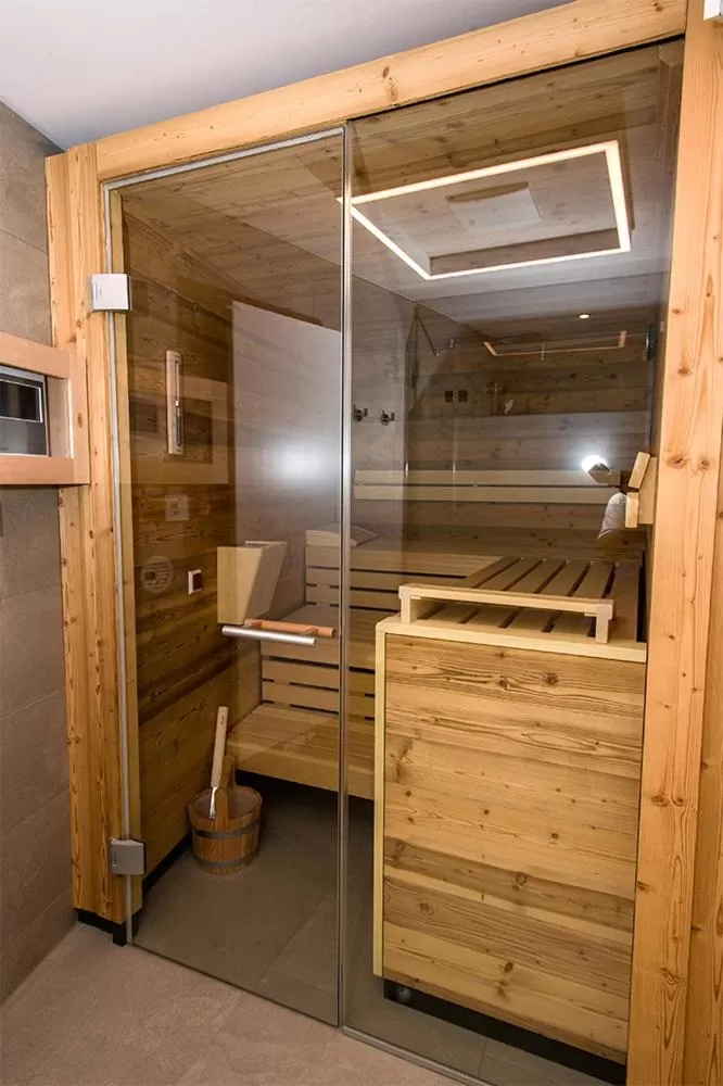 Sauna in Trüffel Hotel