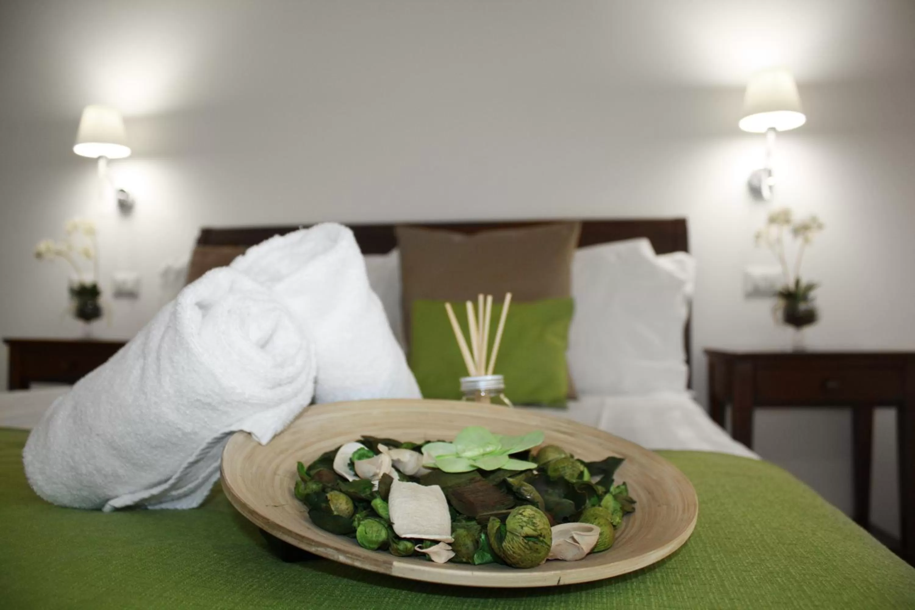 Bed in Roma Resort Colosseum