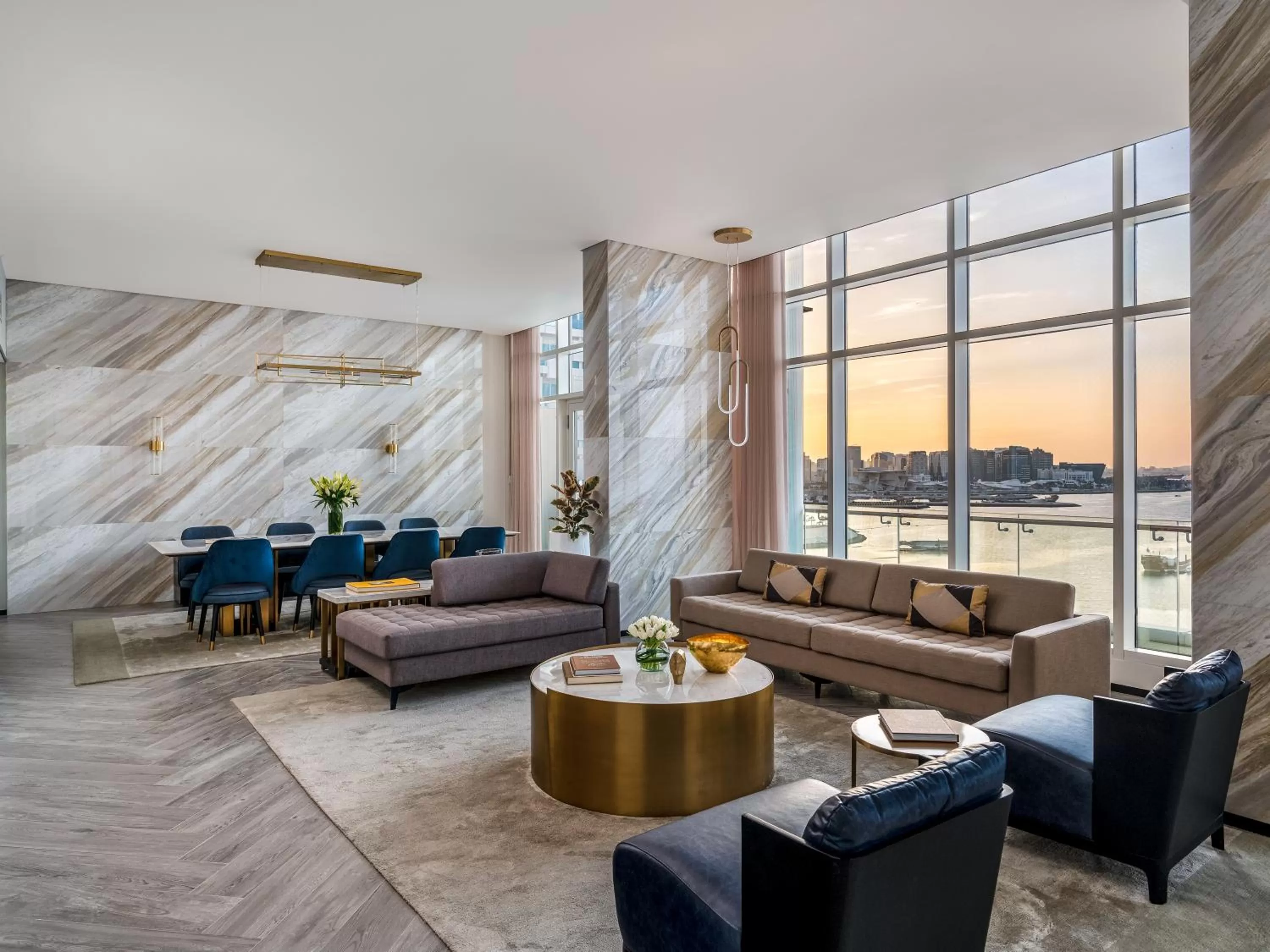 Seating area in Rixos Gulf Hotel Doha