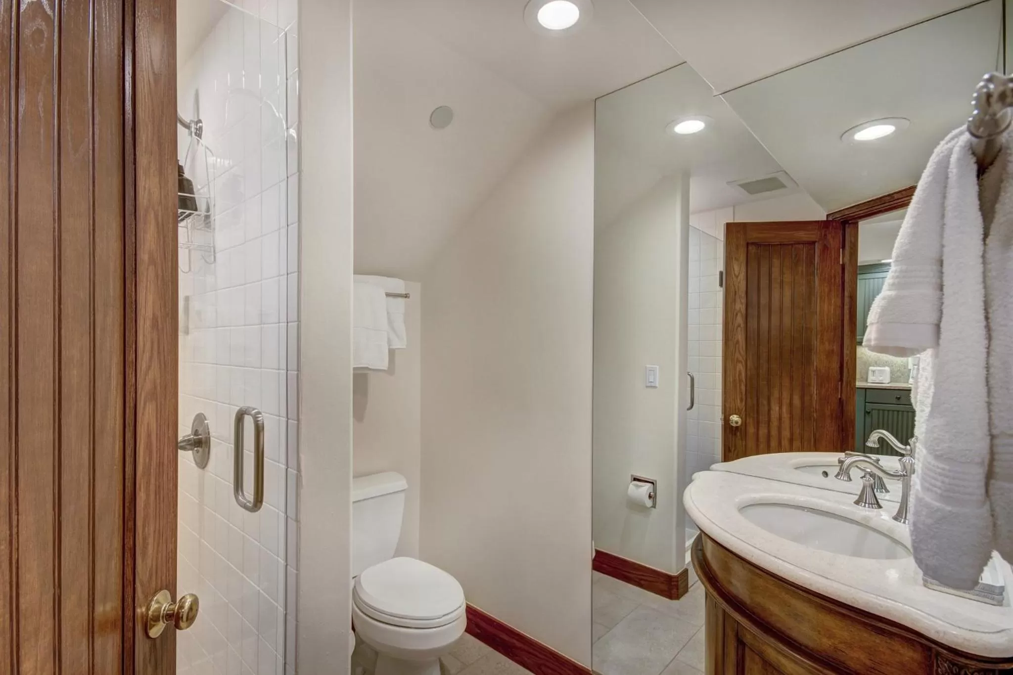 Bathroom in The Pines Lodge, a RockResort, by Vail Resorts