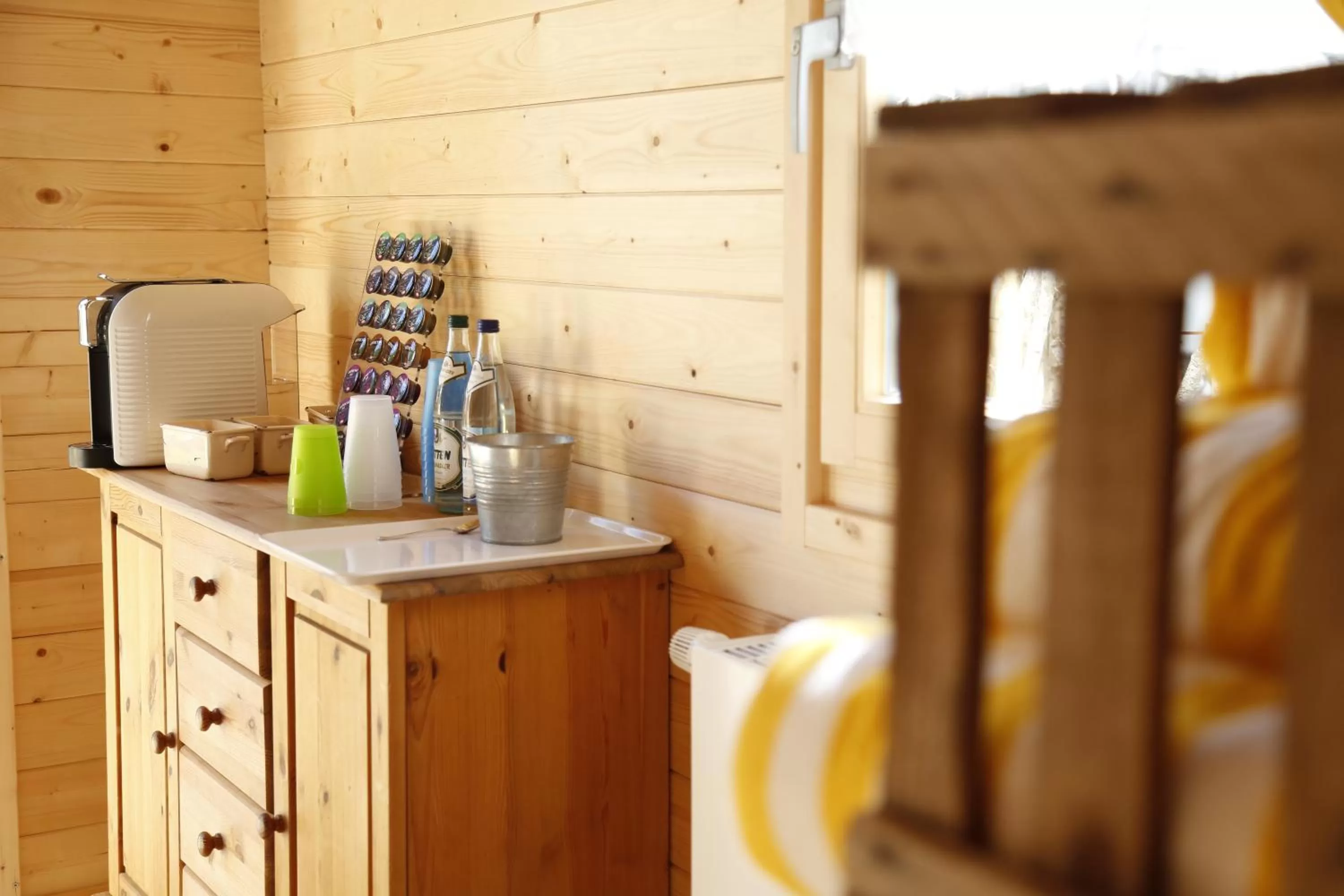 Coffee/tea facilities in Hotel Restaurant Brigitte