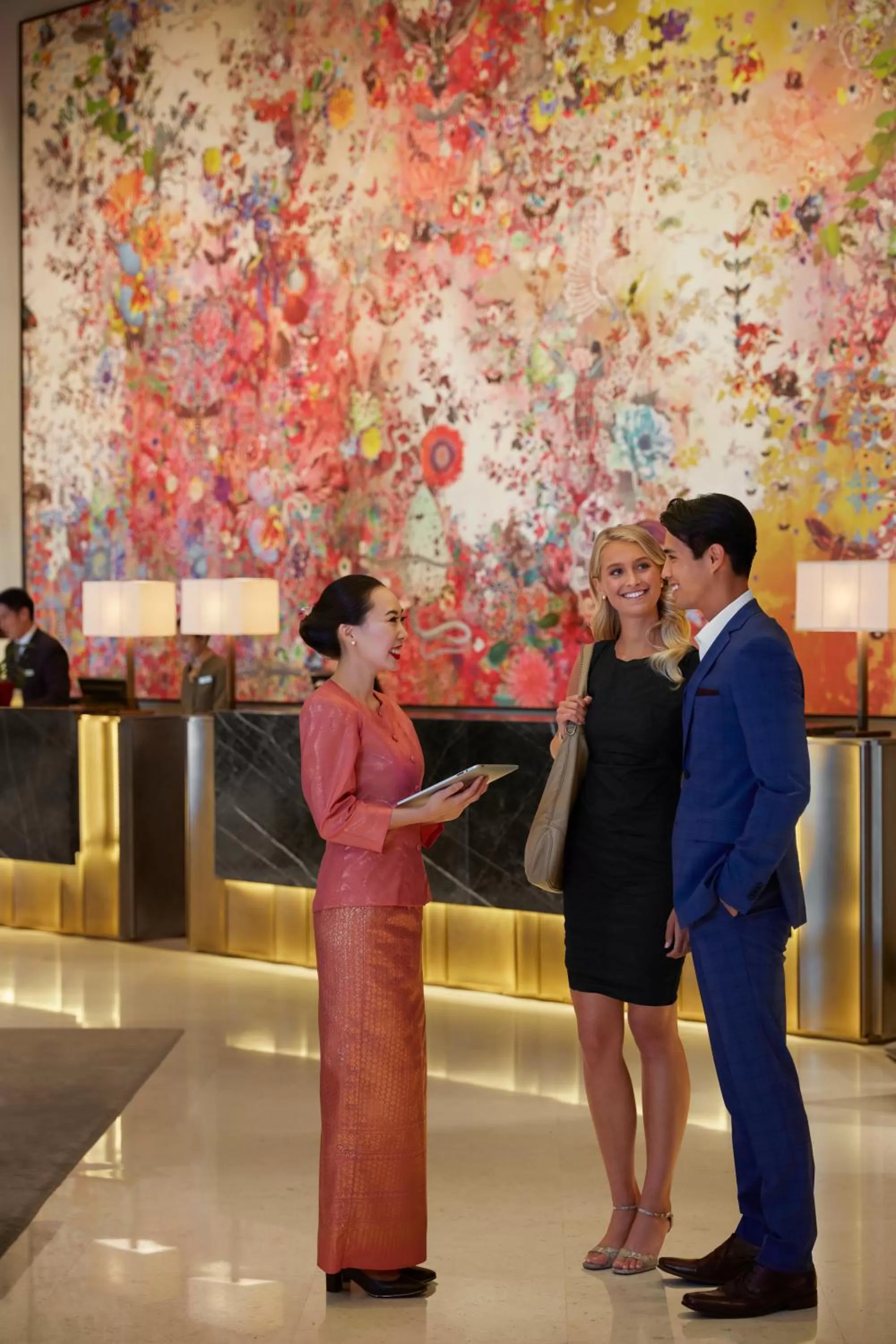 Lobby or reception in Fairmont Singapore