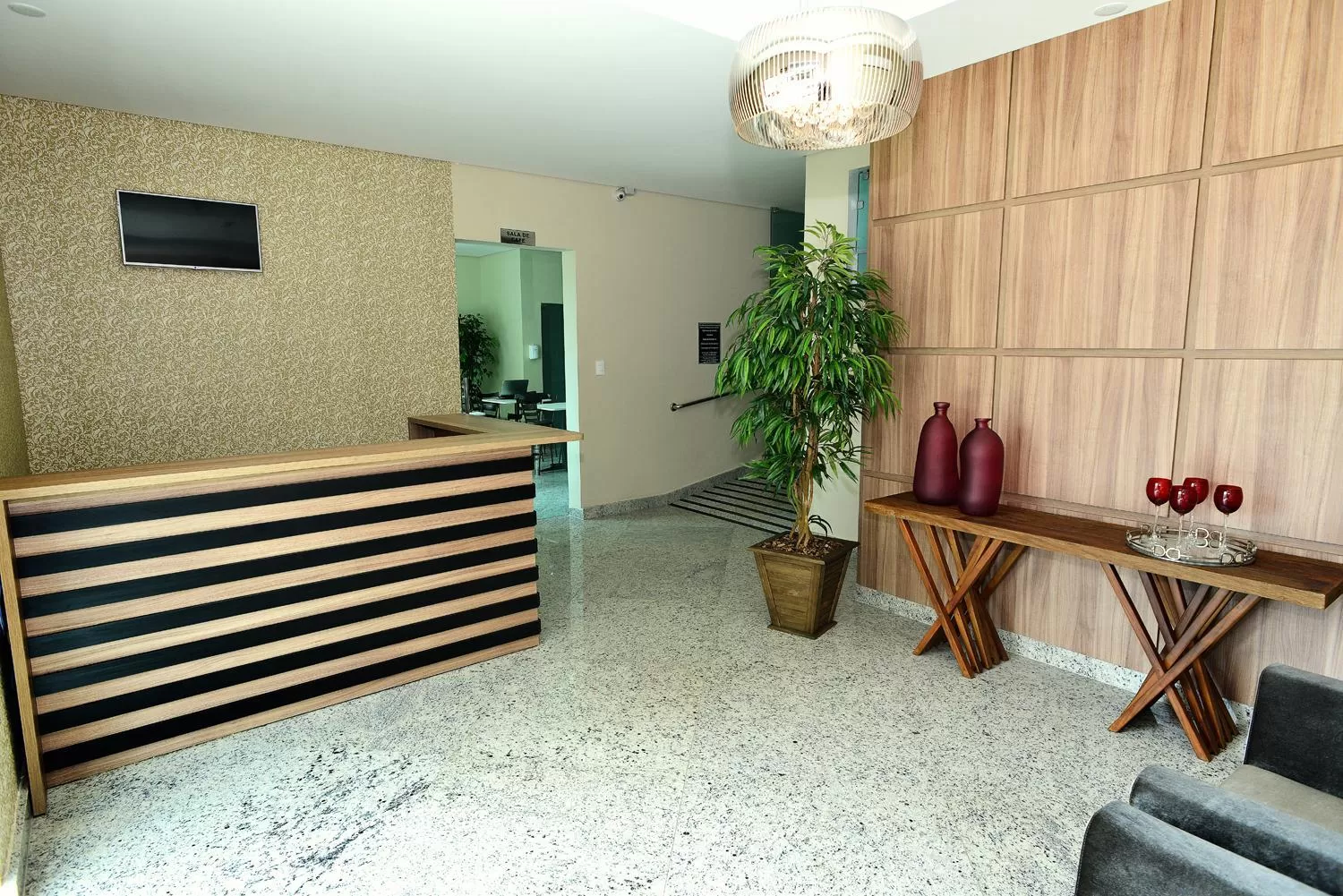 Lobby or reception in Domus Hotel Cidade Nobre - Ipatinga