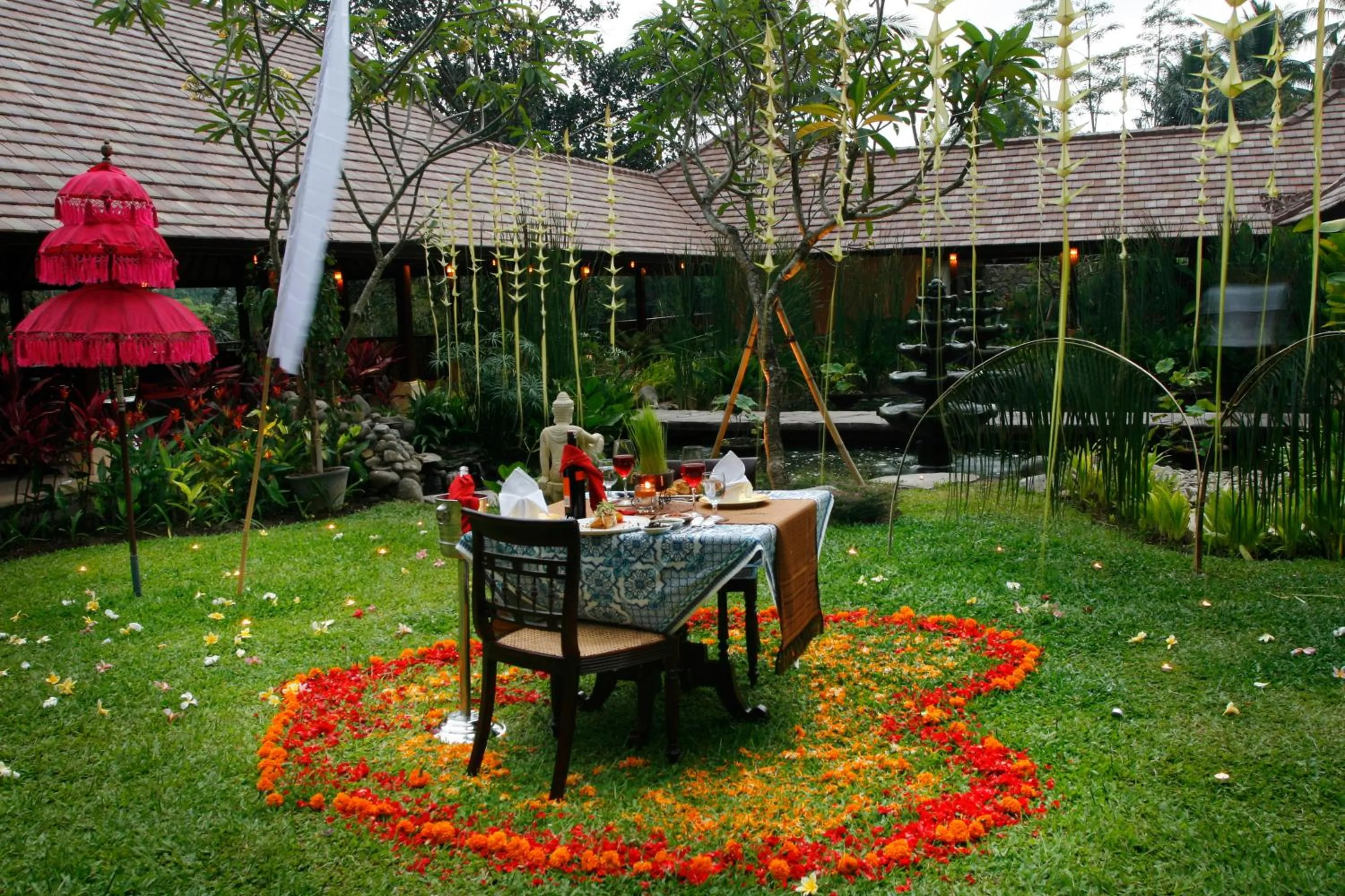 Dining area in BeingSattvaa Luxury Ubud