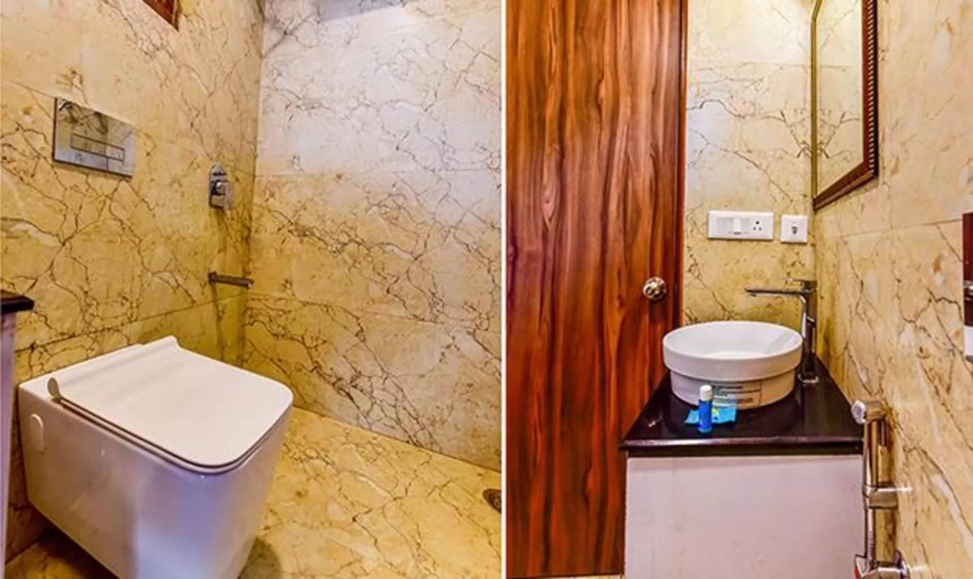 Toilet in FabHotel Clock View 500M From The Mall Road