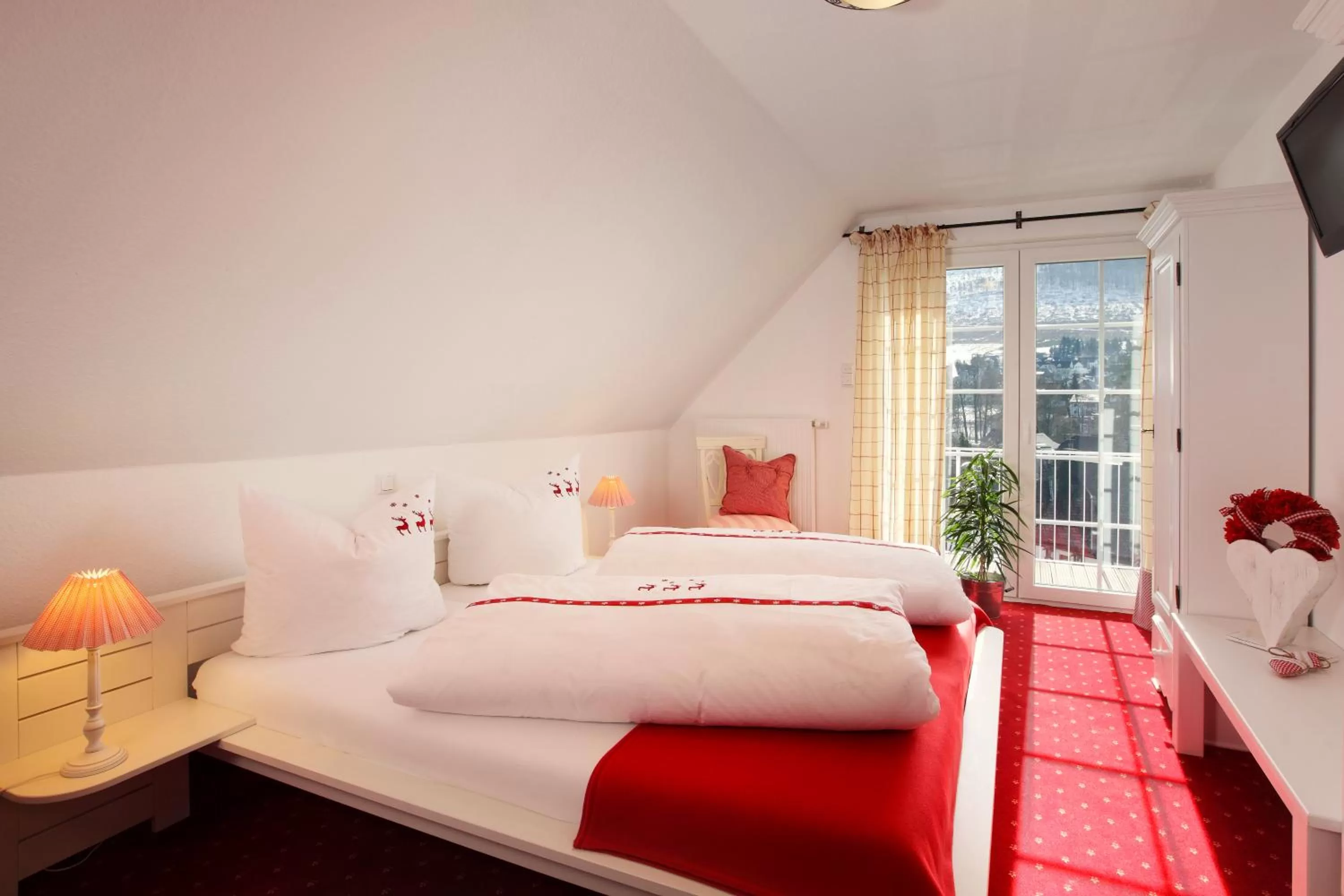 Bedroom, Bed in Hotel Garni Dorfkammer