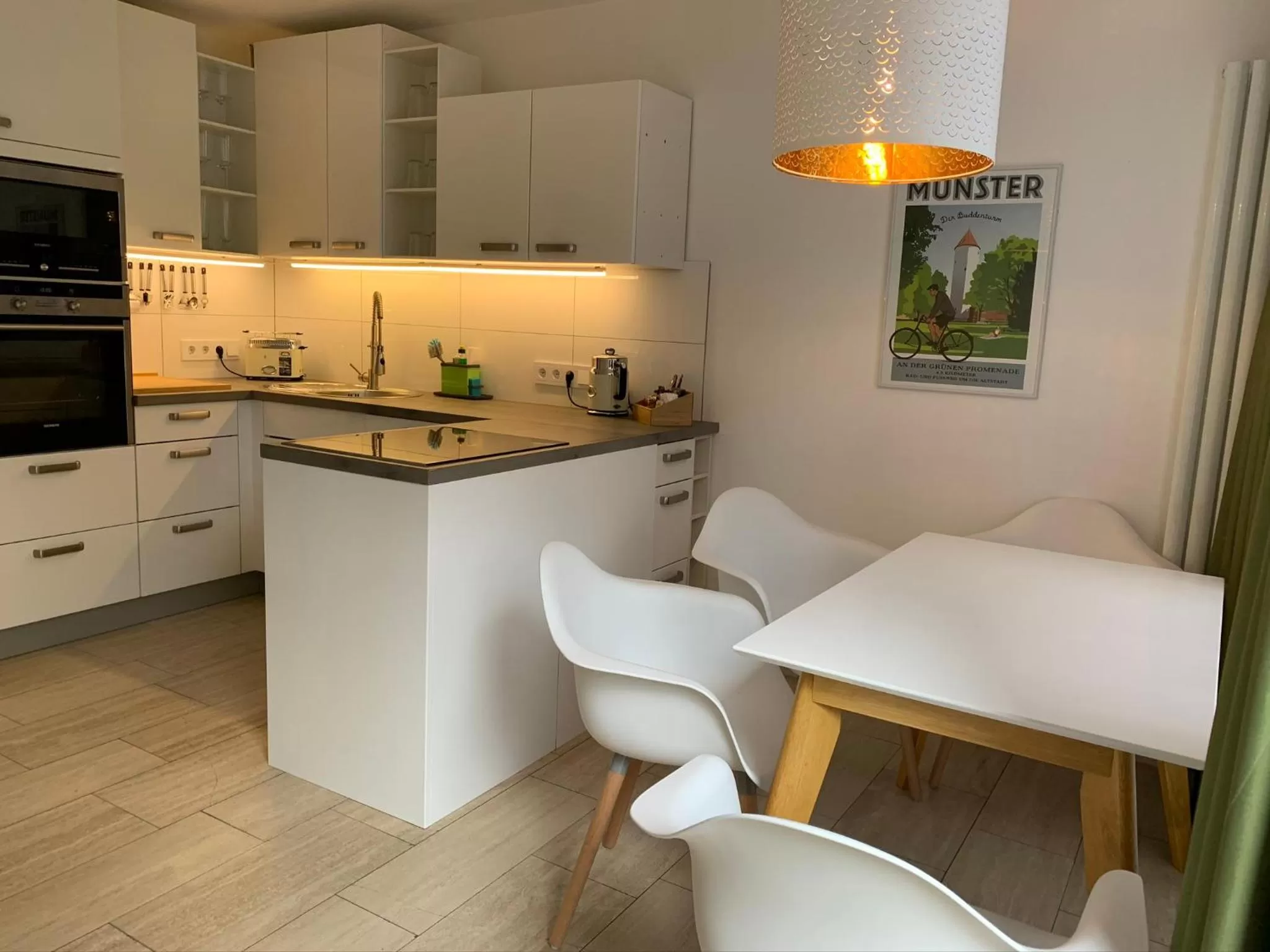 Kitchen or kitchenette in Park-Lodge Am Rohrbusch