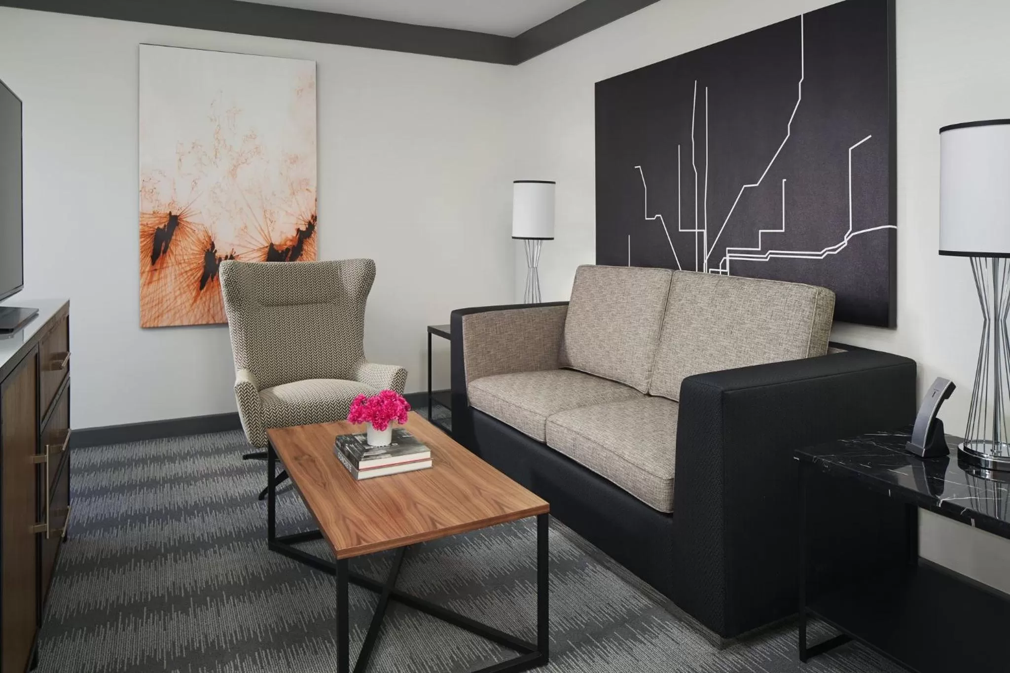 Photo of the whole room in Loews Chicago Hotel