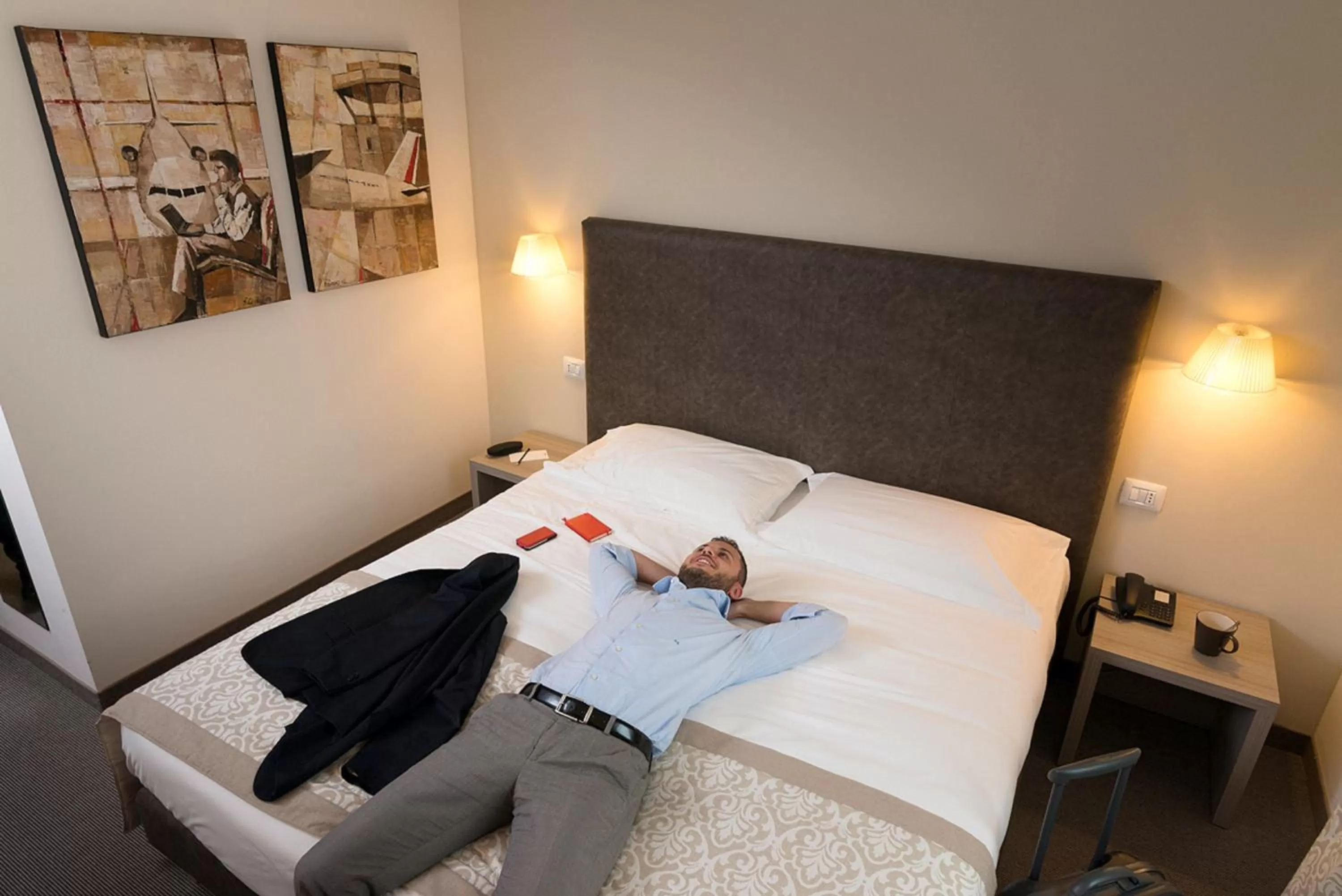 People, Bed in DB Hotel Verona Airport Congress & Spa