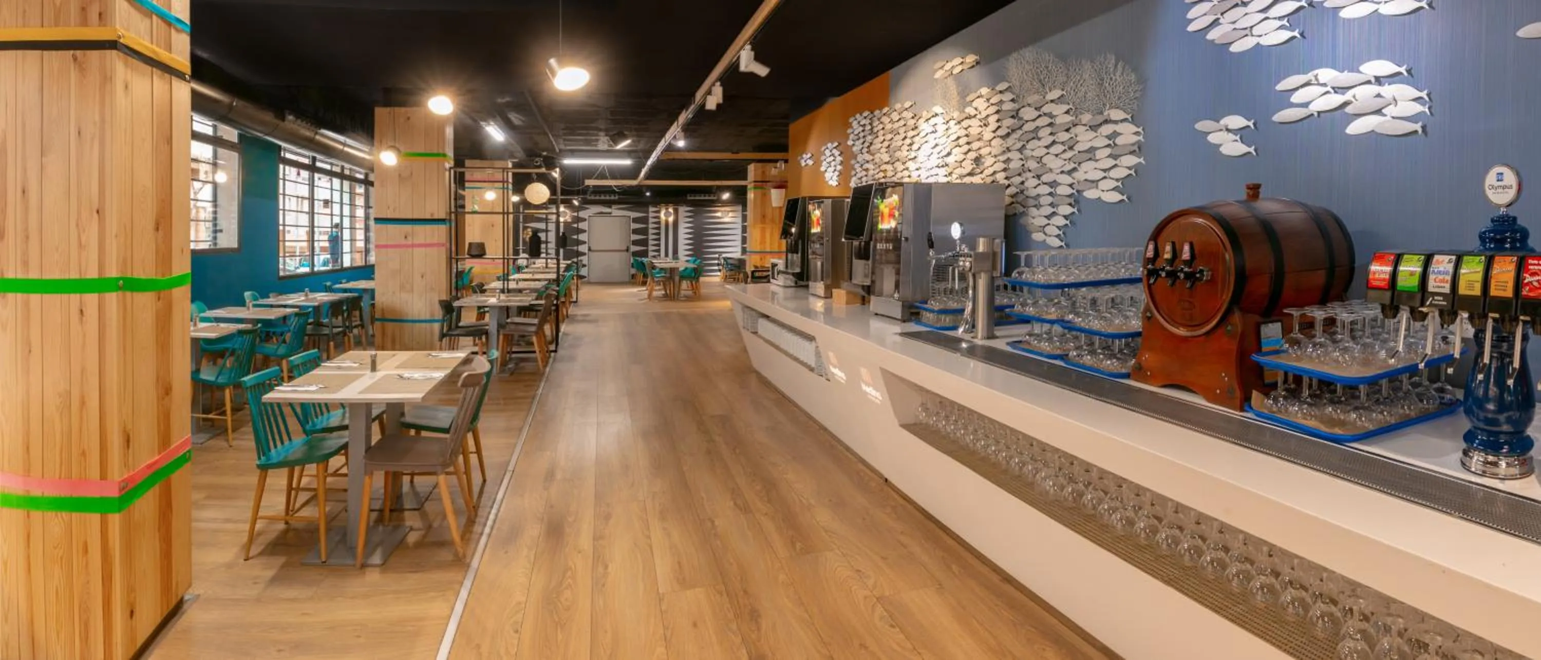 Restaurant/places to eat in Hotel Olympus