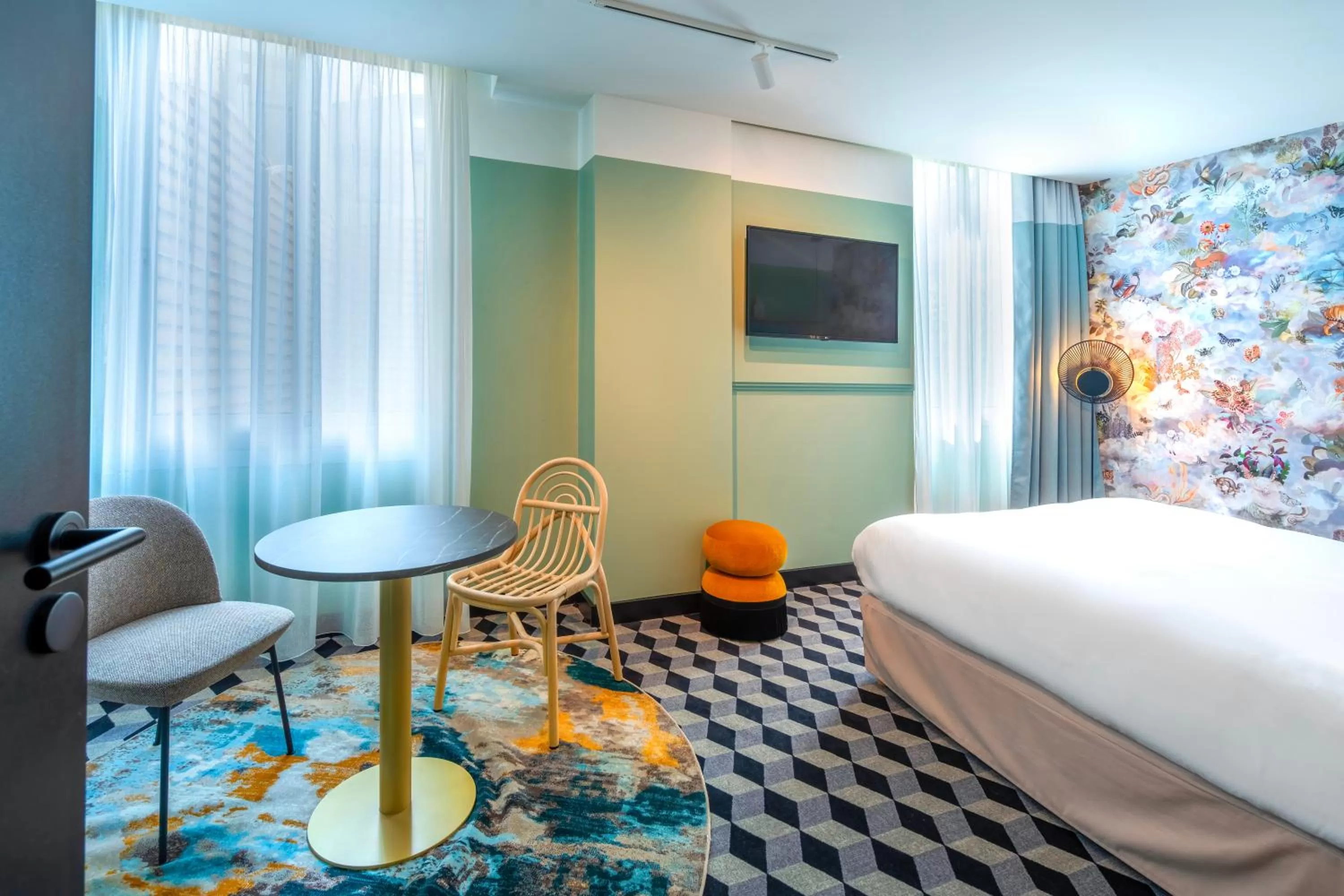 Bedroom, Bed in Le Splendid Hotel Lac D'Annecy - Handwritten Collection