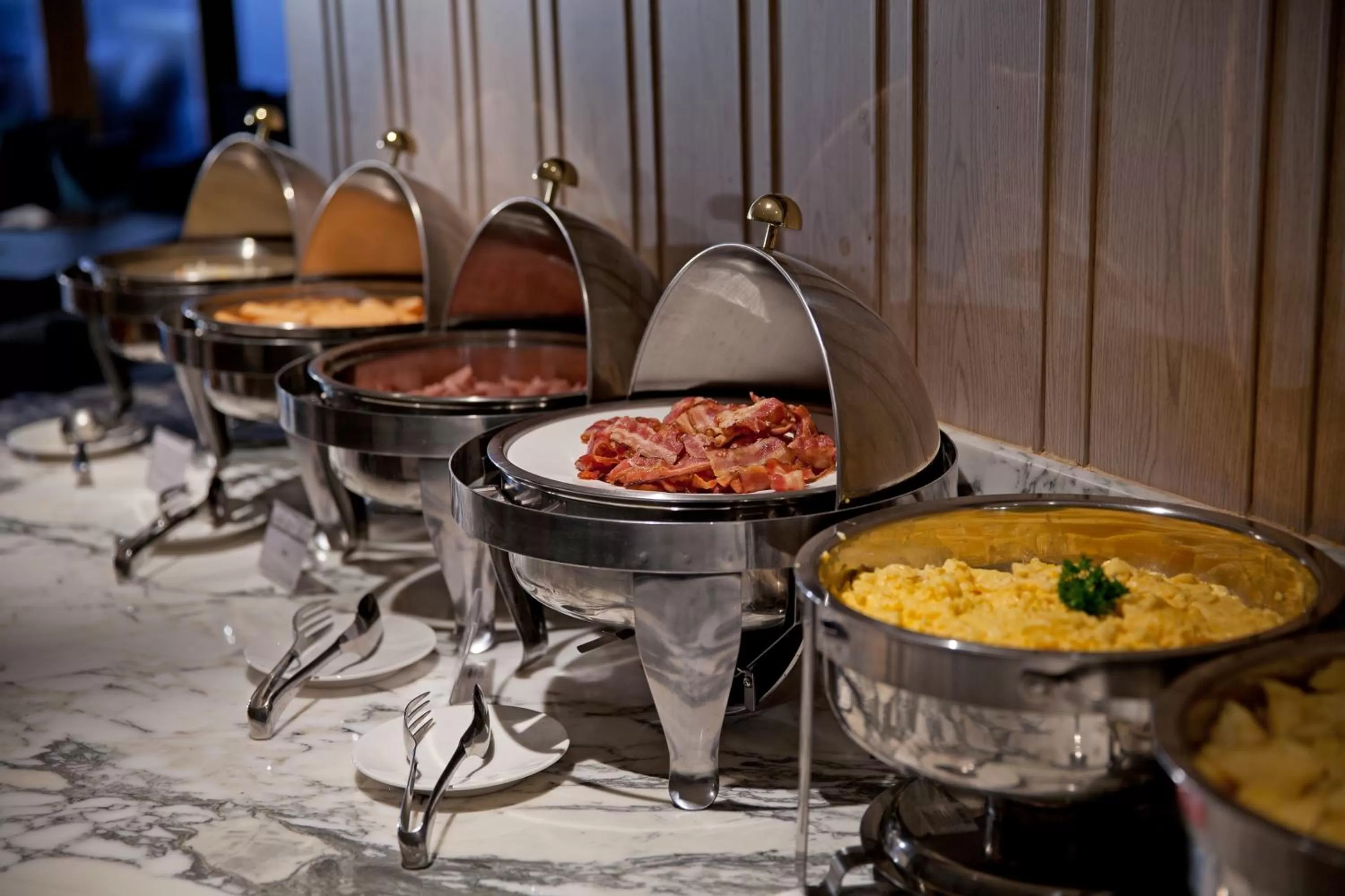 Buffet breakfast in Arcadia Suites Bangkok