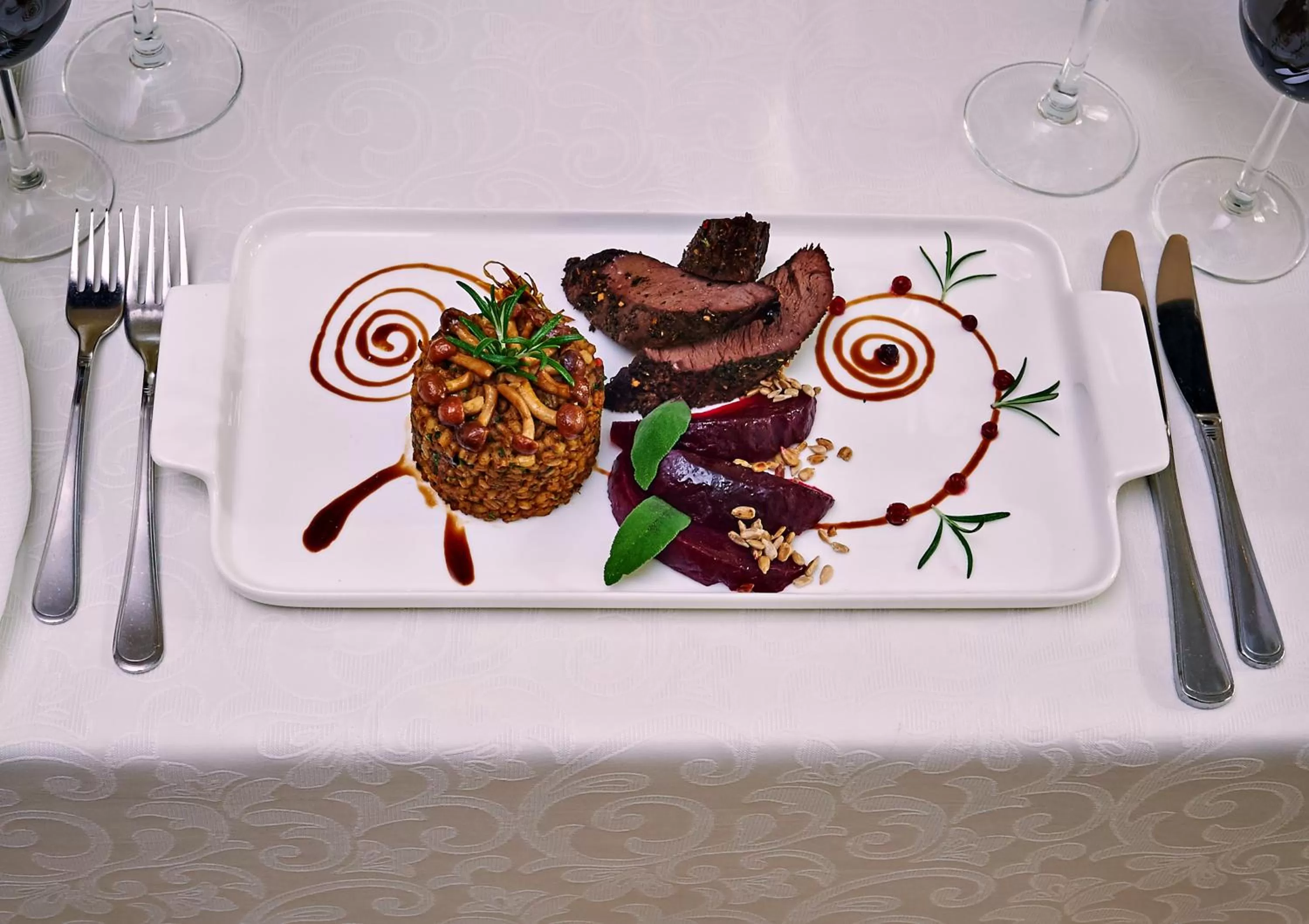 Food close-up in Villa Royal