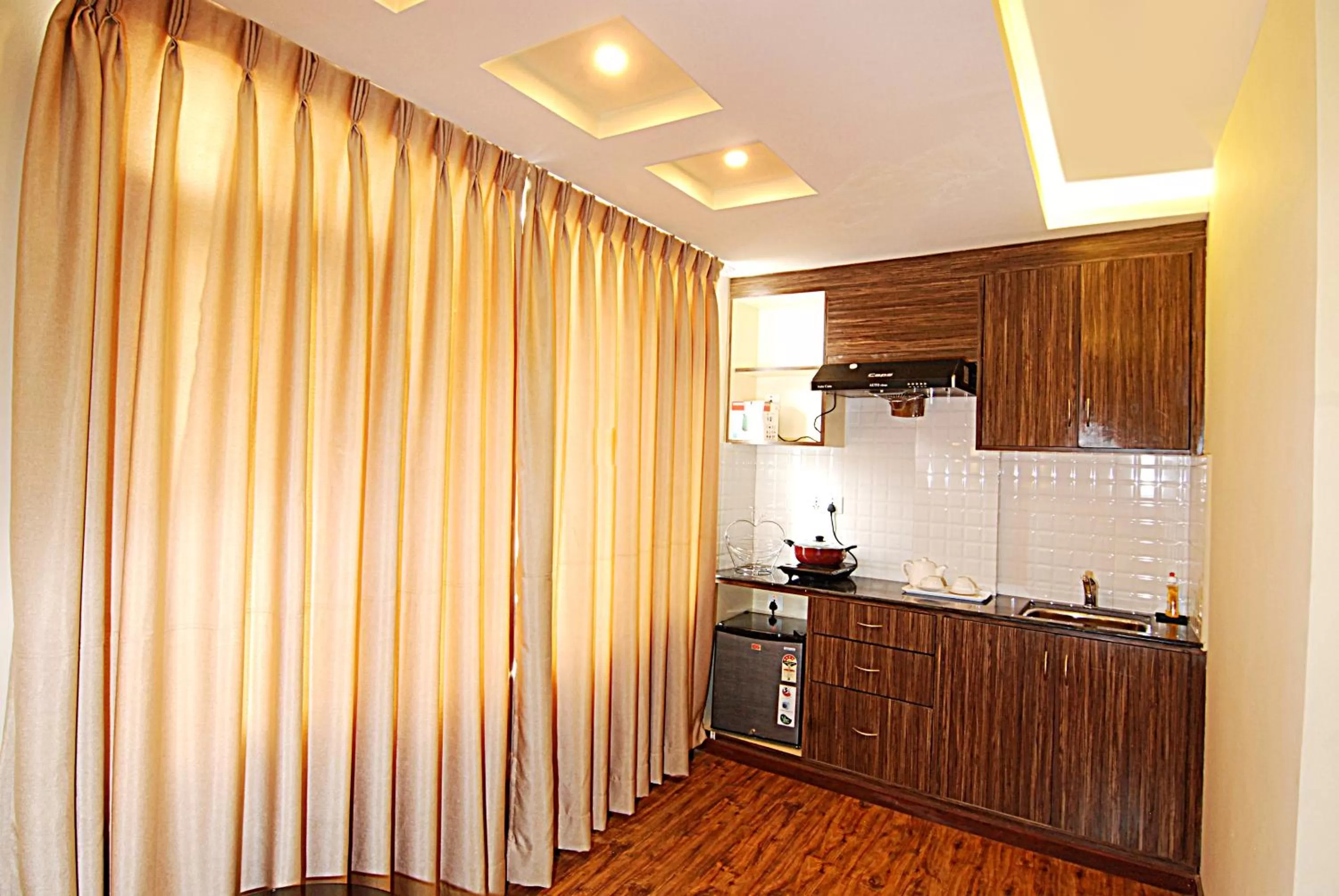 Communal kitchen in Kathmandu Grand Hotel