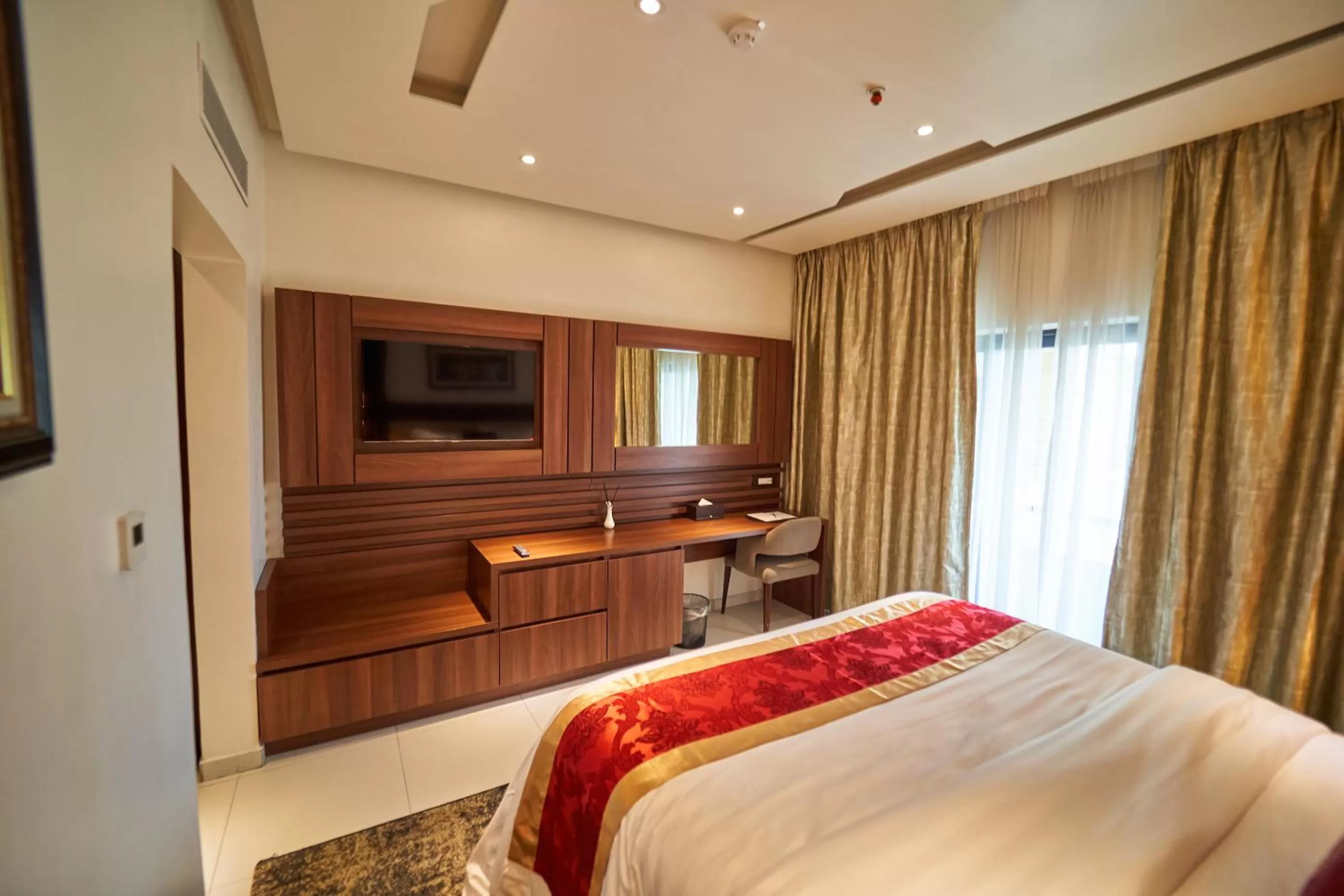 Photo of the whole room, Bed in The Lilygate Lagos