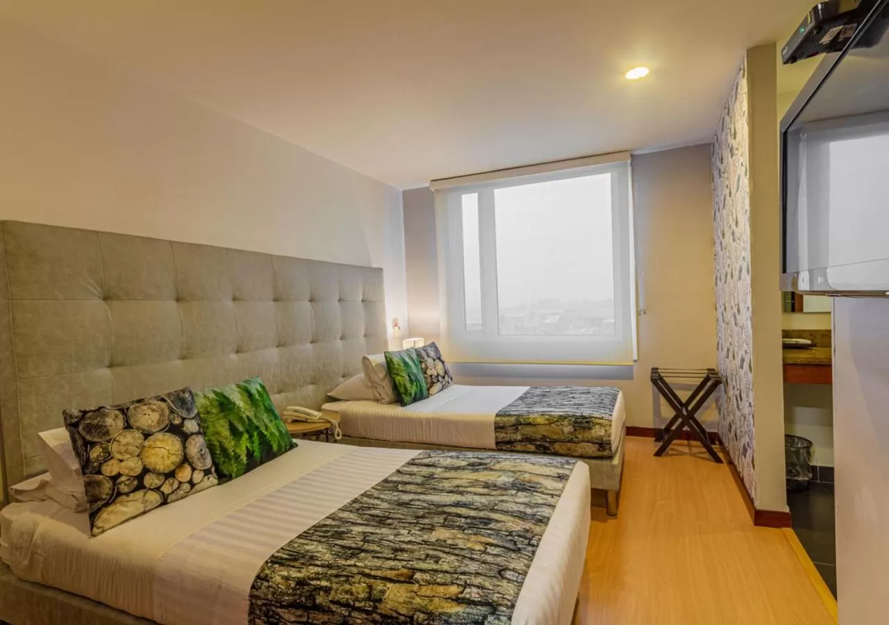 Bed in Hotel Factory Green Bogotá Occidente Calle 80