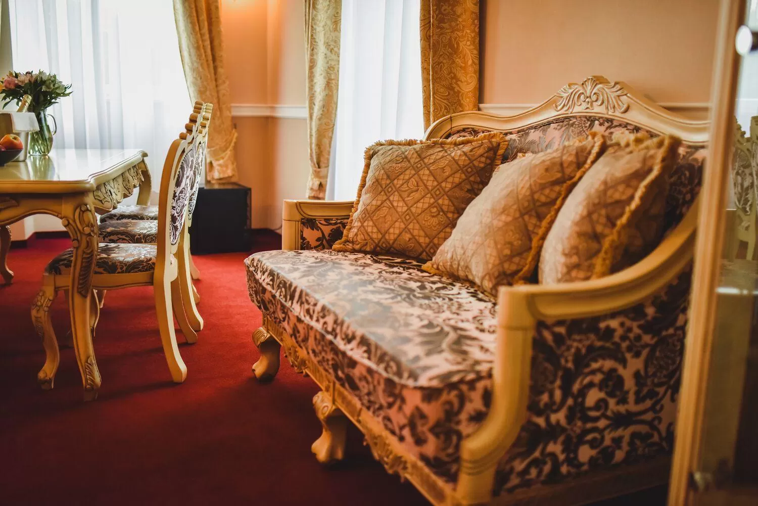 Seating area in Zámek Kamenný Dvůr