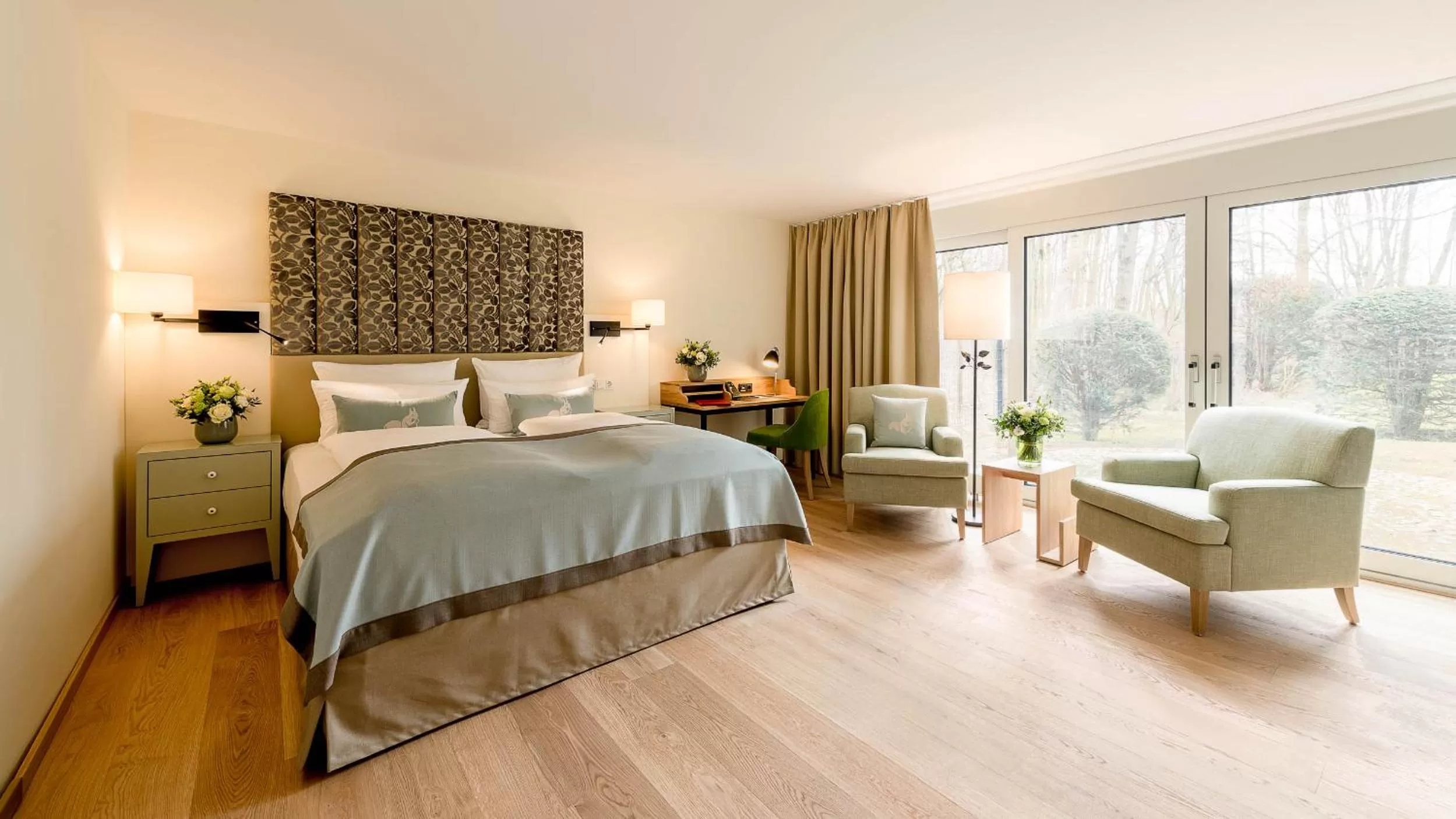 Bed in Parkhotel Rothof