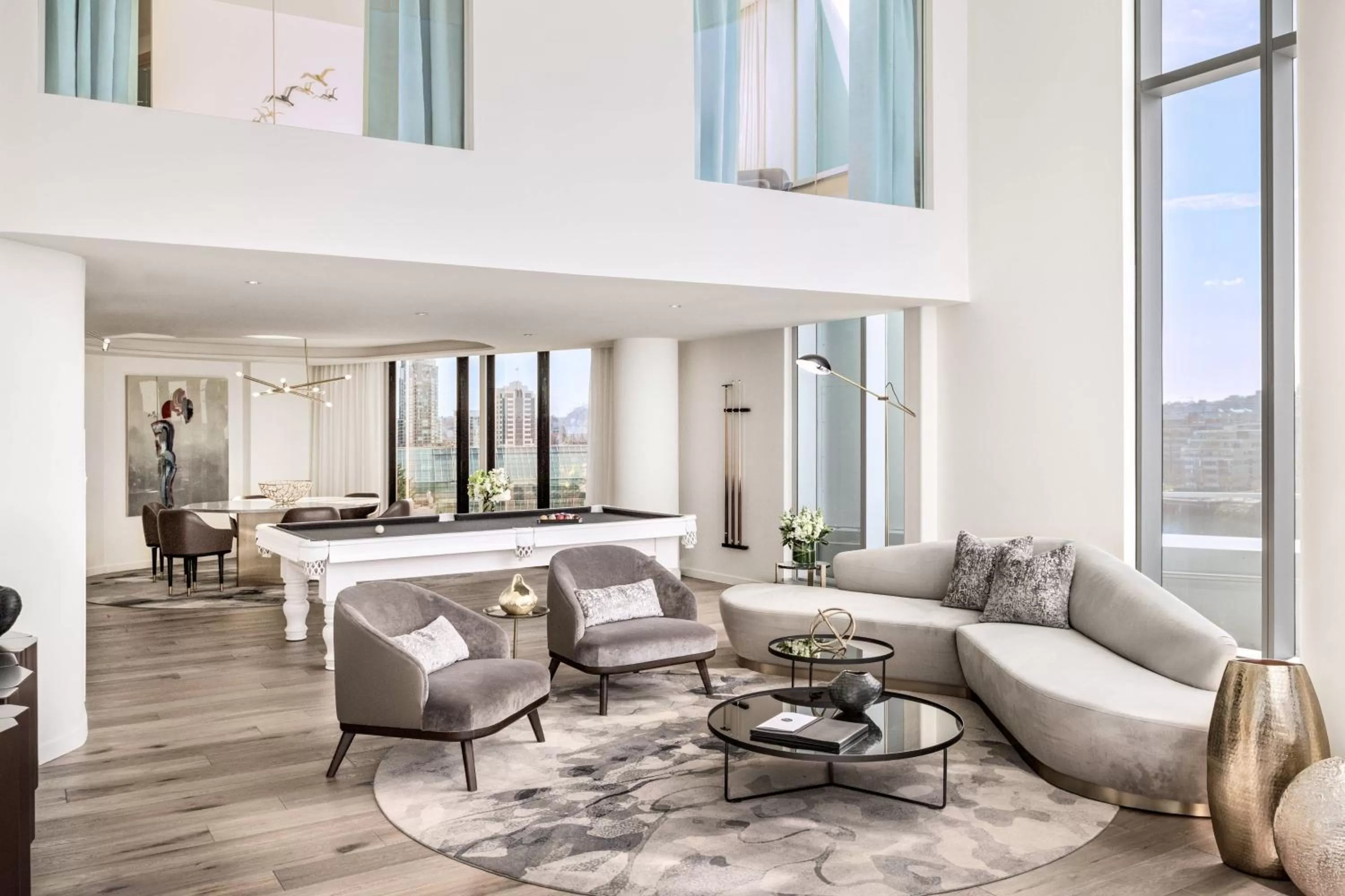 Living room in JW Marriott Parq Vancouver