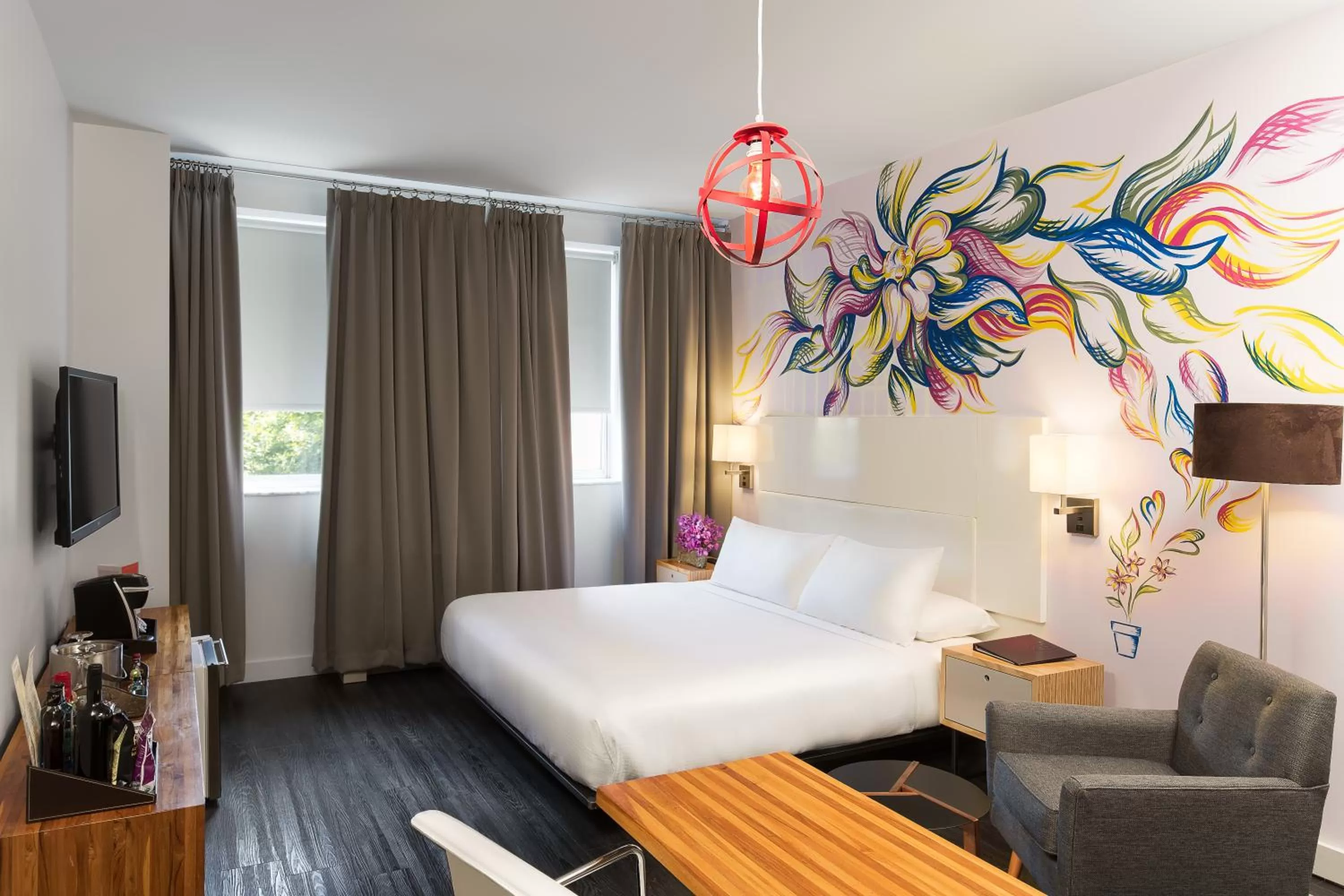 Photo of the whole room, Bed in NU Hotel