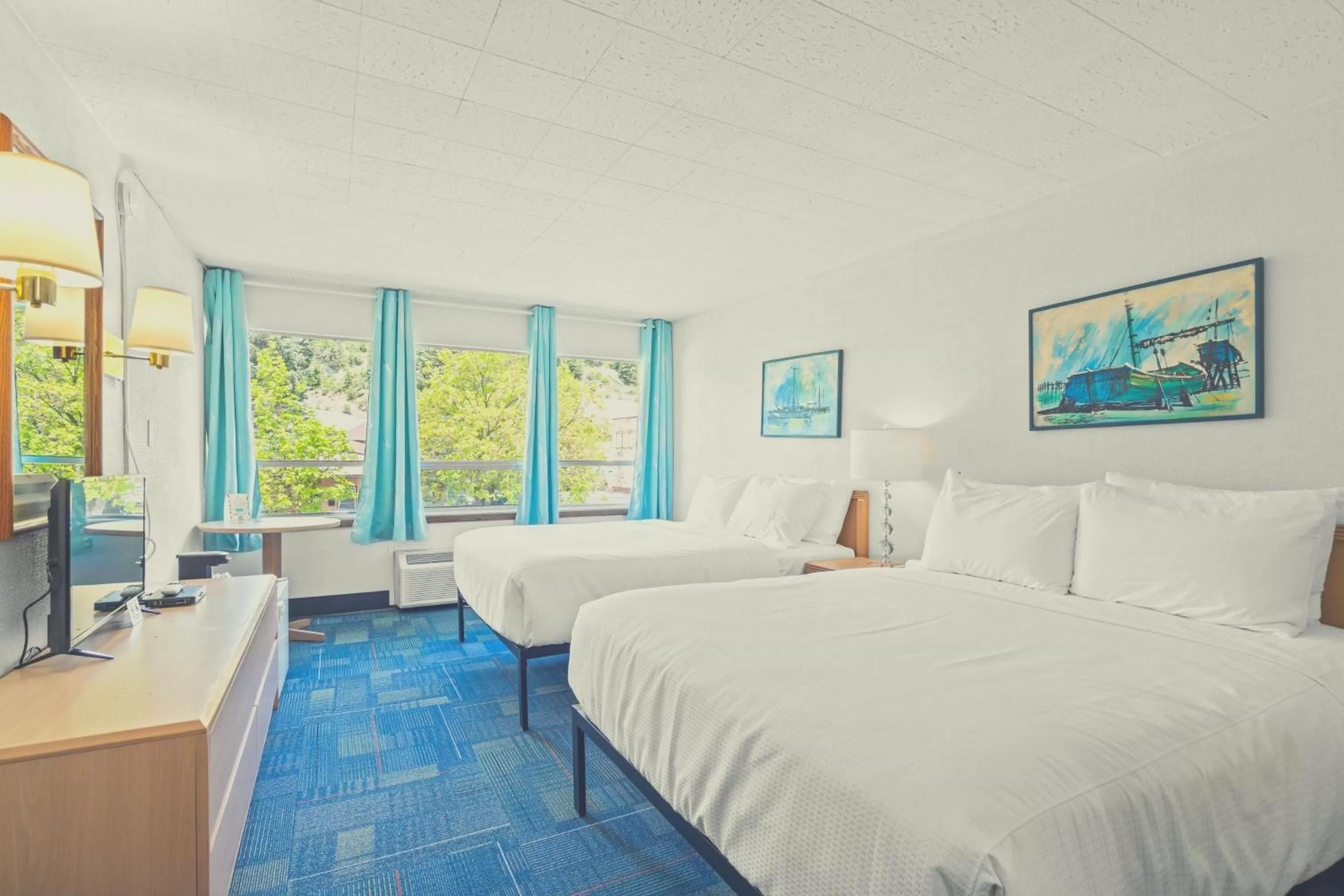 Bedroom, Bed in Stardust Motel Wallace