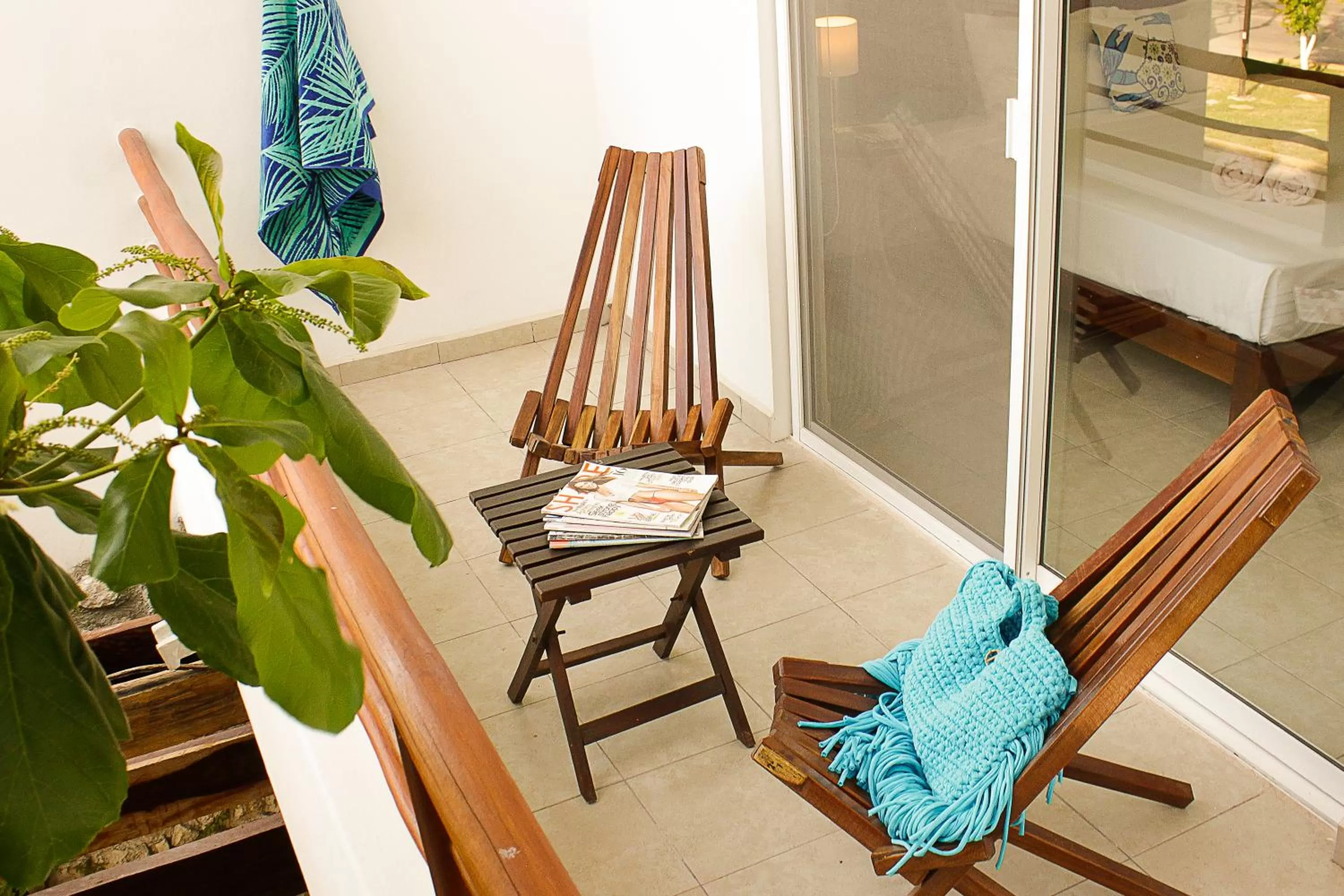 Balcony/Terrace in La Palmita Budget Boutique Hotel