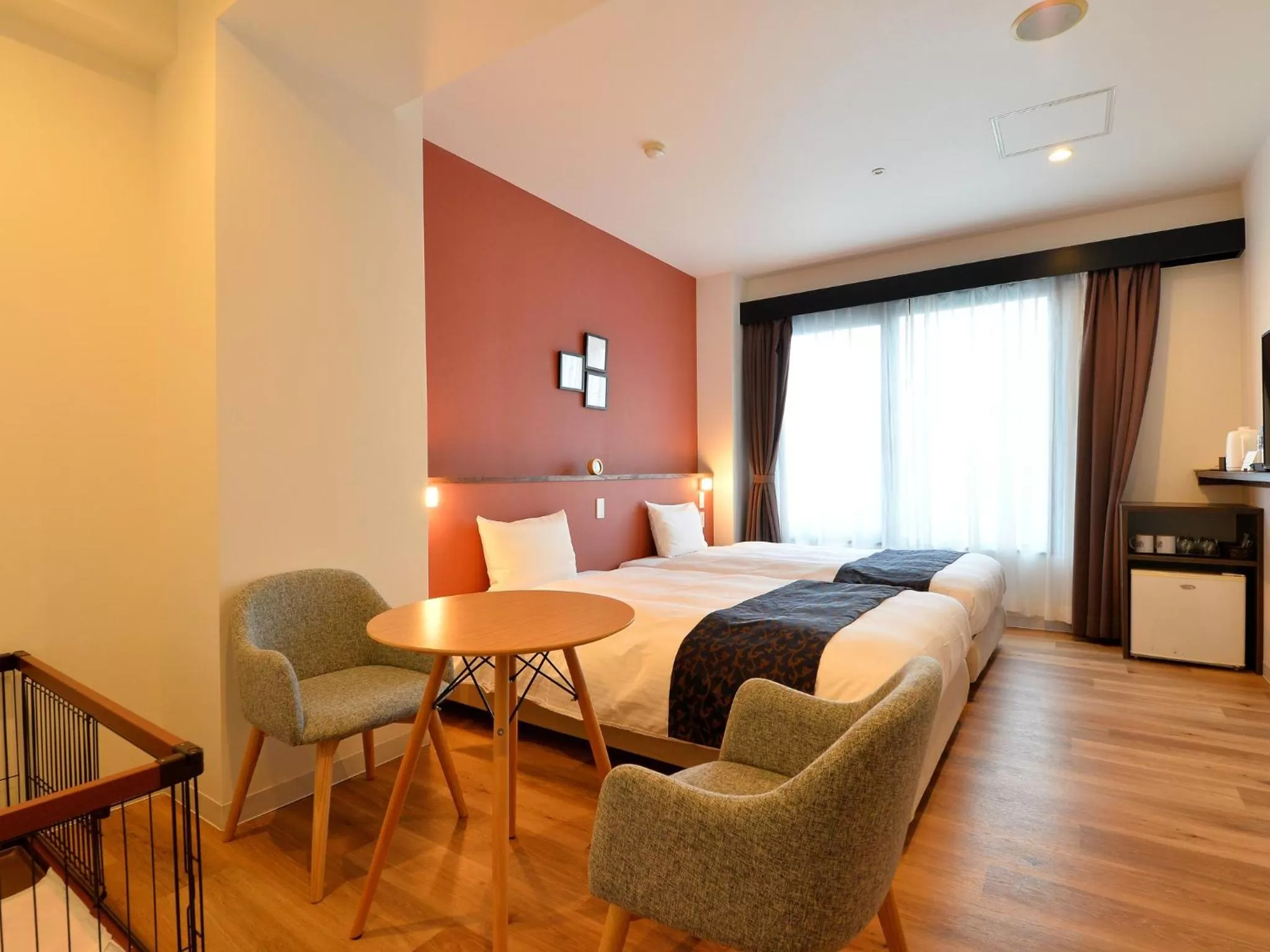 Photo of the whole room, Bed in LC Goryokaku Hotel