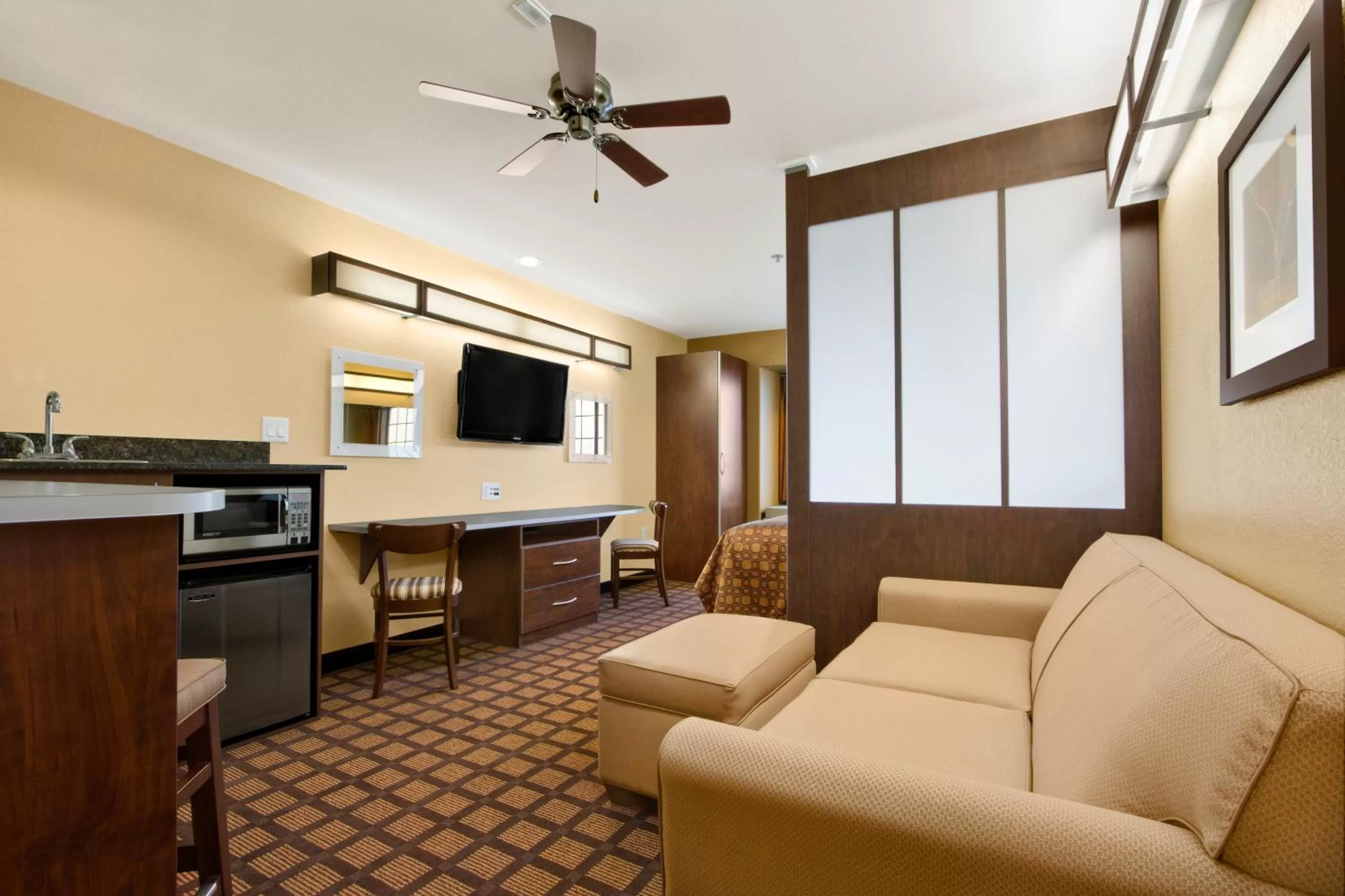 Living room in Microtel Inn & Suites by Wyndham Round Rock