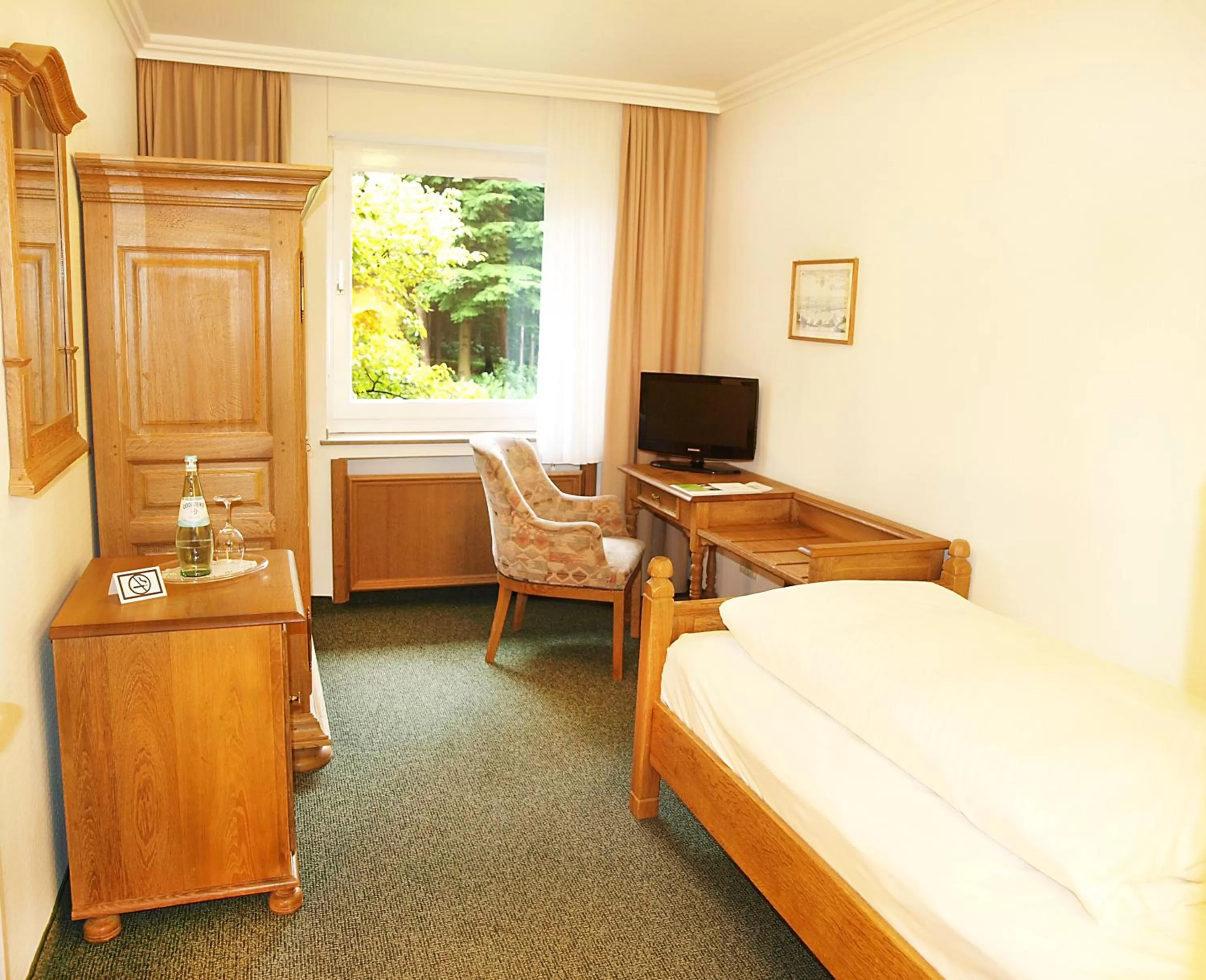 TV and multimedia, Bed in Heidehotel Waldhütte