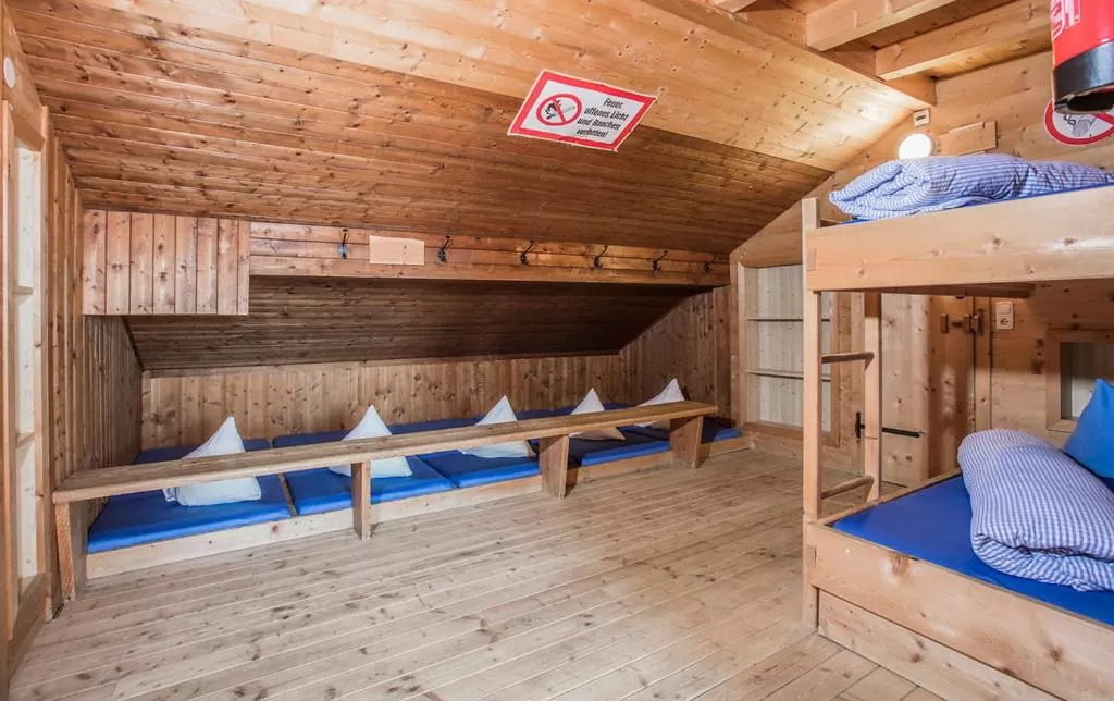 Bed in Hocheckhuette On Top of the Kitzbuehel Hahnenkamm Mountain
