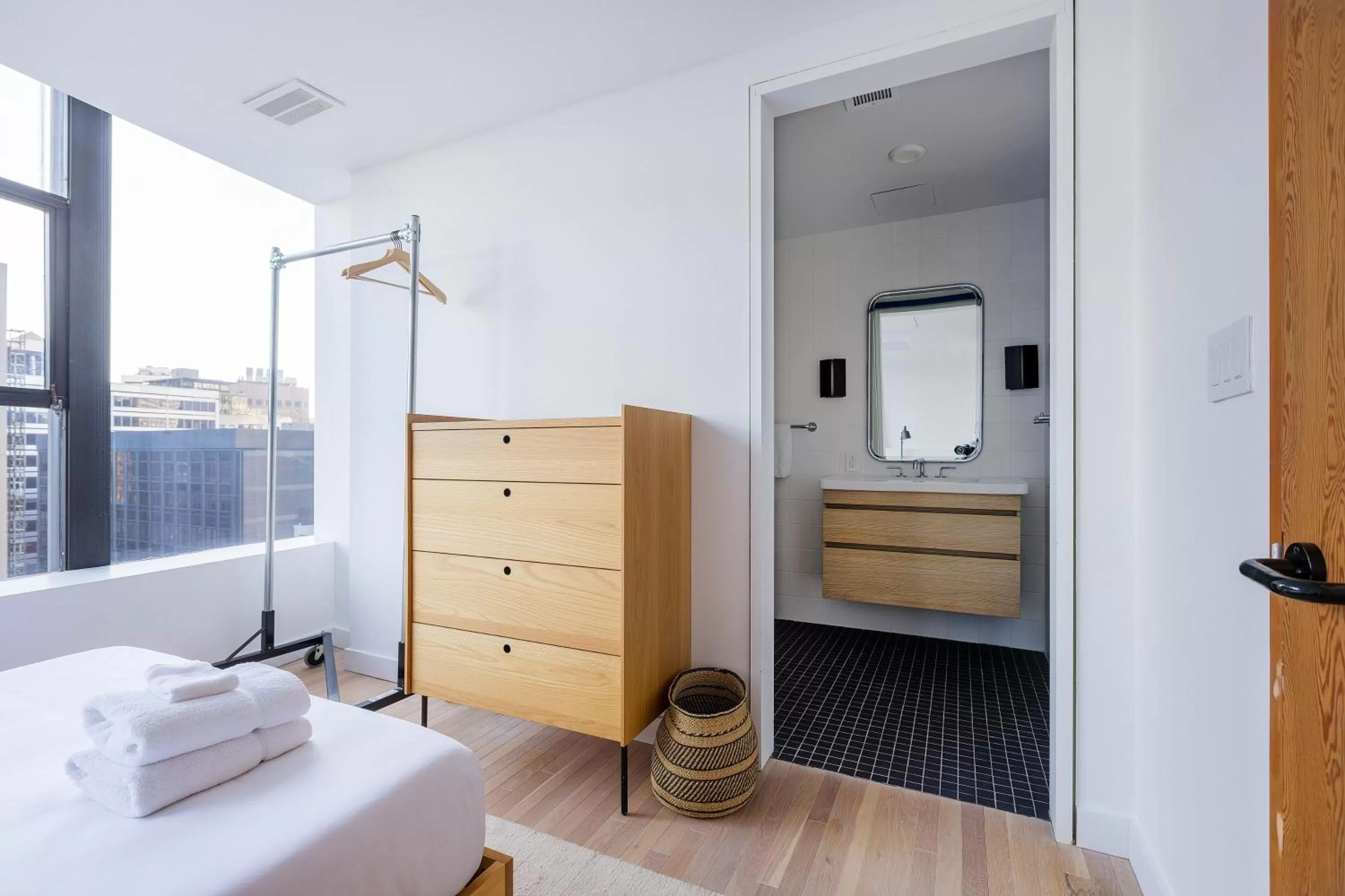 Bed in Placemakr Wall Street
