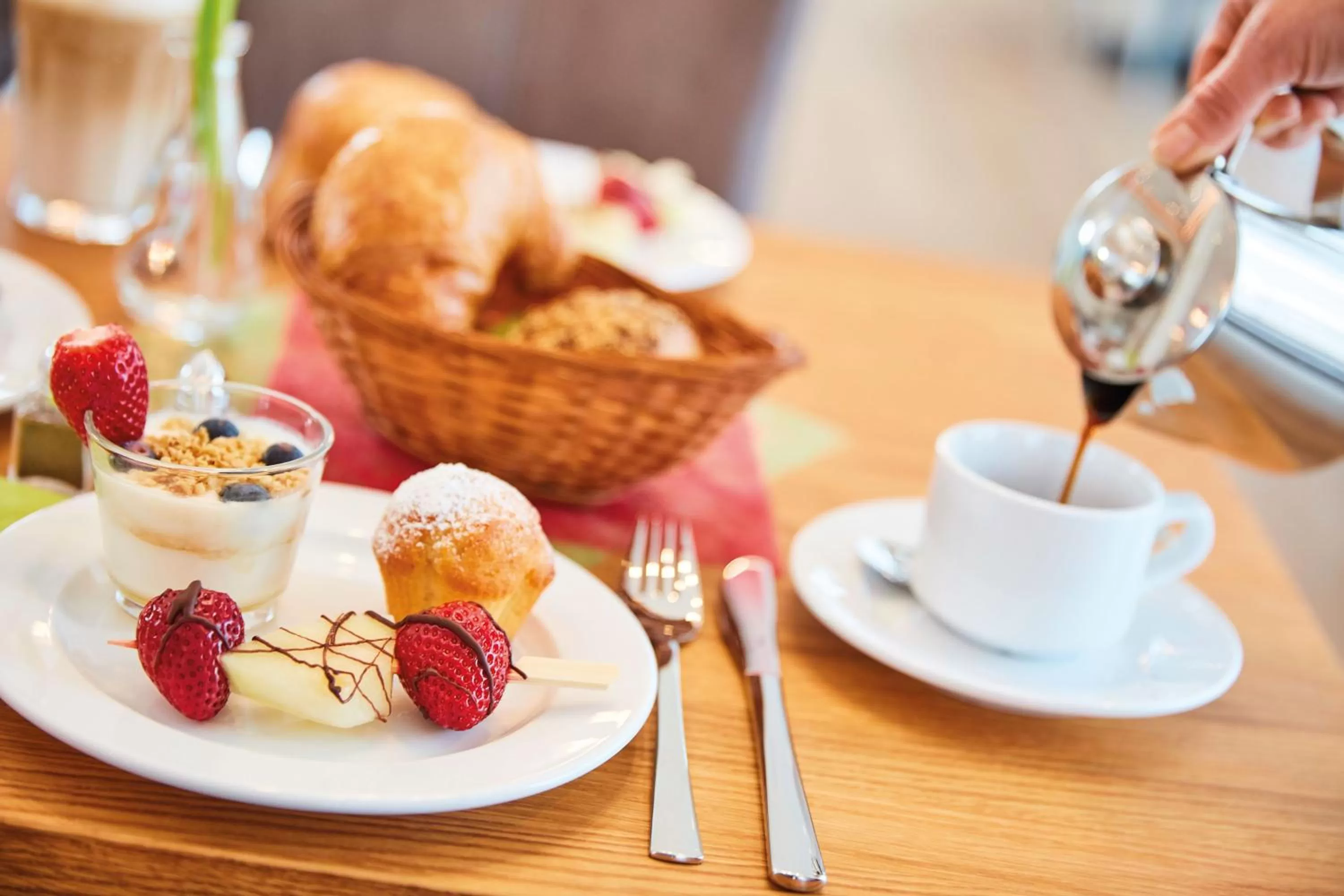 Buffet breakfast in Vital Hotel an der Therme GmbH