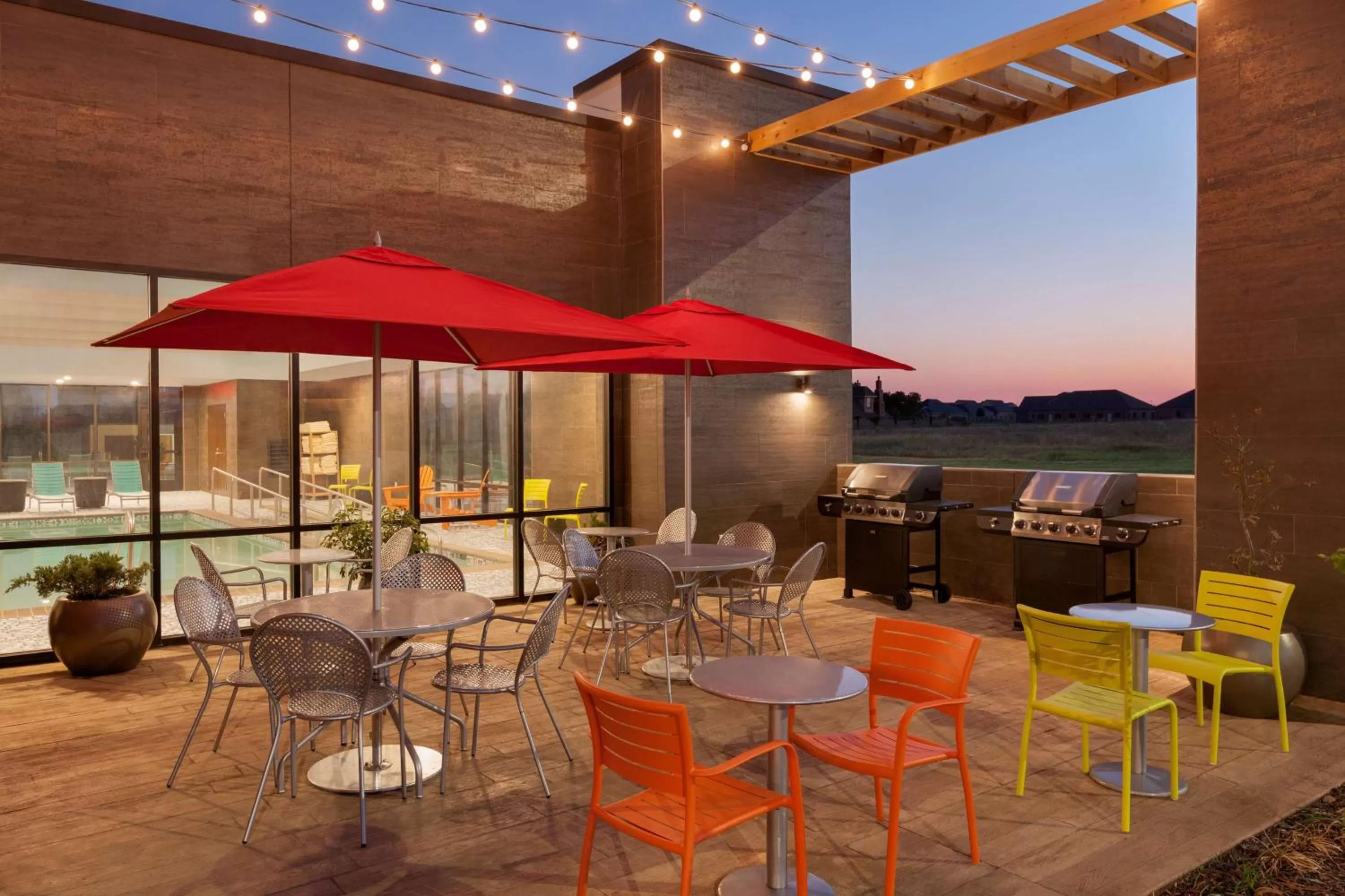 Pool view in Home2 Suites By Hilton Oklahoma City Quail Springs