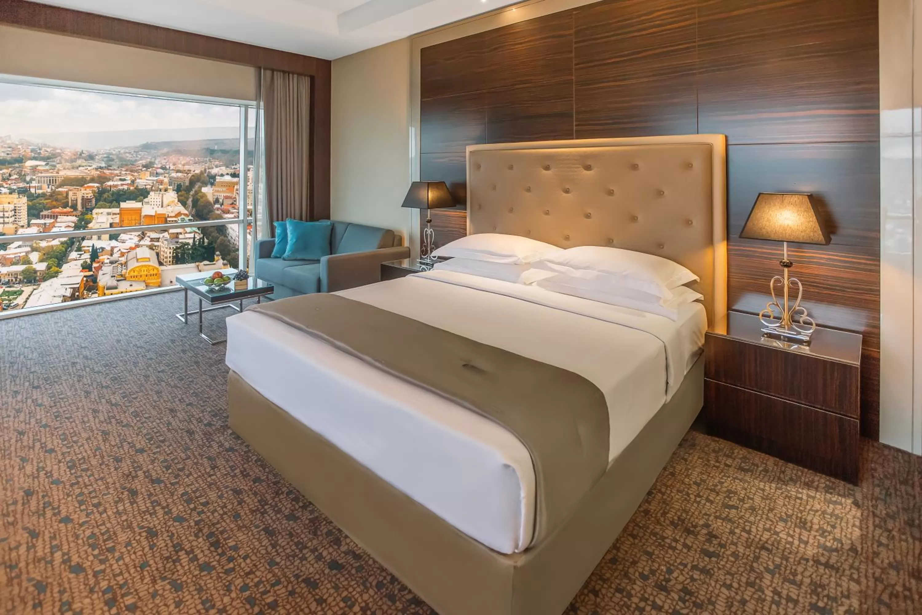 Bed in The Biltmore Tbilisi Hotel