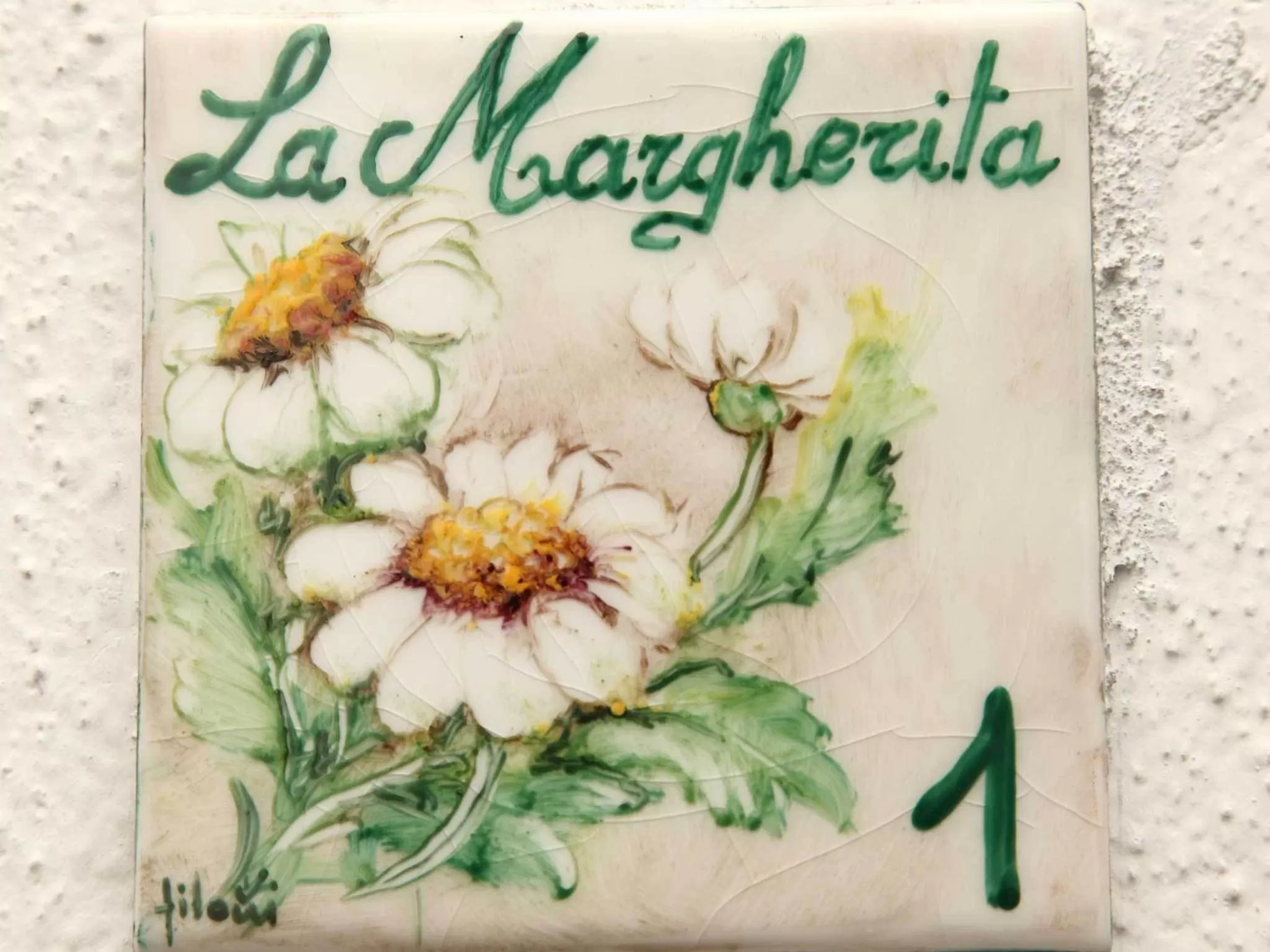 Decorative detail in Albergo Le Macinaie - Monte Amiata